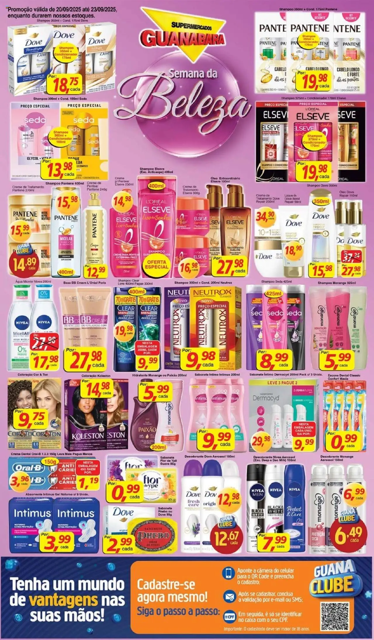 Supermercados Guanabara Folheto - válido de 20.09.2025 | Página: 16 | Produtos: Condicionador, Caixa, Creme, Câmera