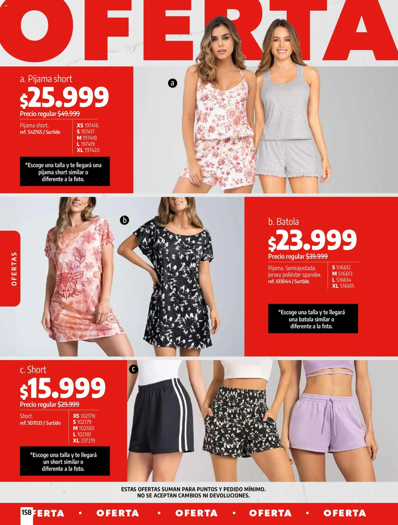 Pacifika revista - valida desde el 01.02.2026 | Página: 158 | Productos: Té, Short, Pijama