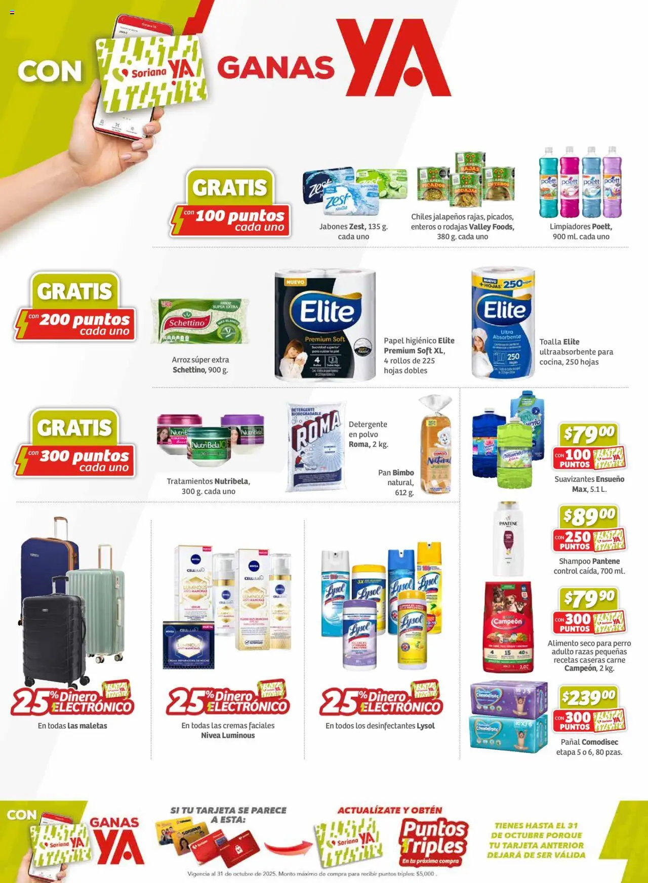 Nuevas ofertas de Soriana válidas en toda la República Mexicana desde el 18.09.2025. ¡Encuentra las mejores ofertas en Soriana - Preciazazaso Híper: Edo Mex, Gro, Hgo, Mor, Pue, Qto, Tlax, Ver! | Página: 8 | Productos: Detergente, Pan, Arroz, Papel higiénico