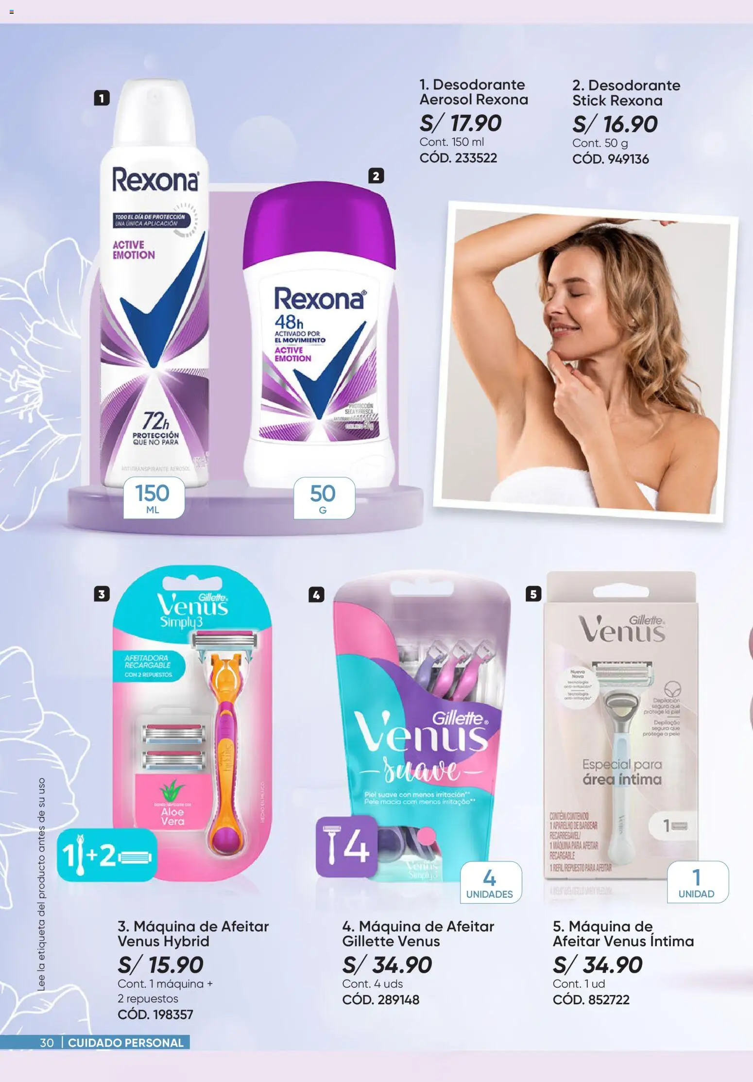 Catálogo Azzorti válido desde 24.11.2025 | Página: 30 | Productos: Desodorante, Antitranspirante, Maquina de afeitar