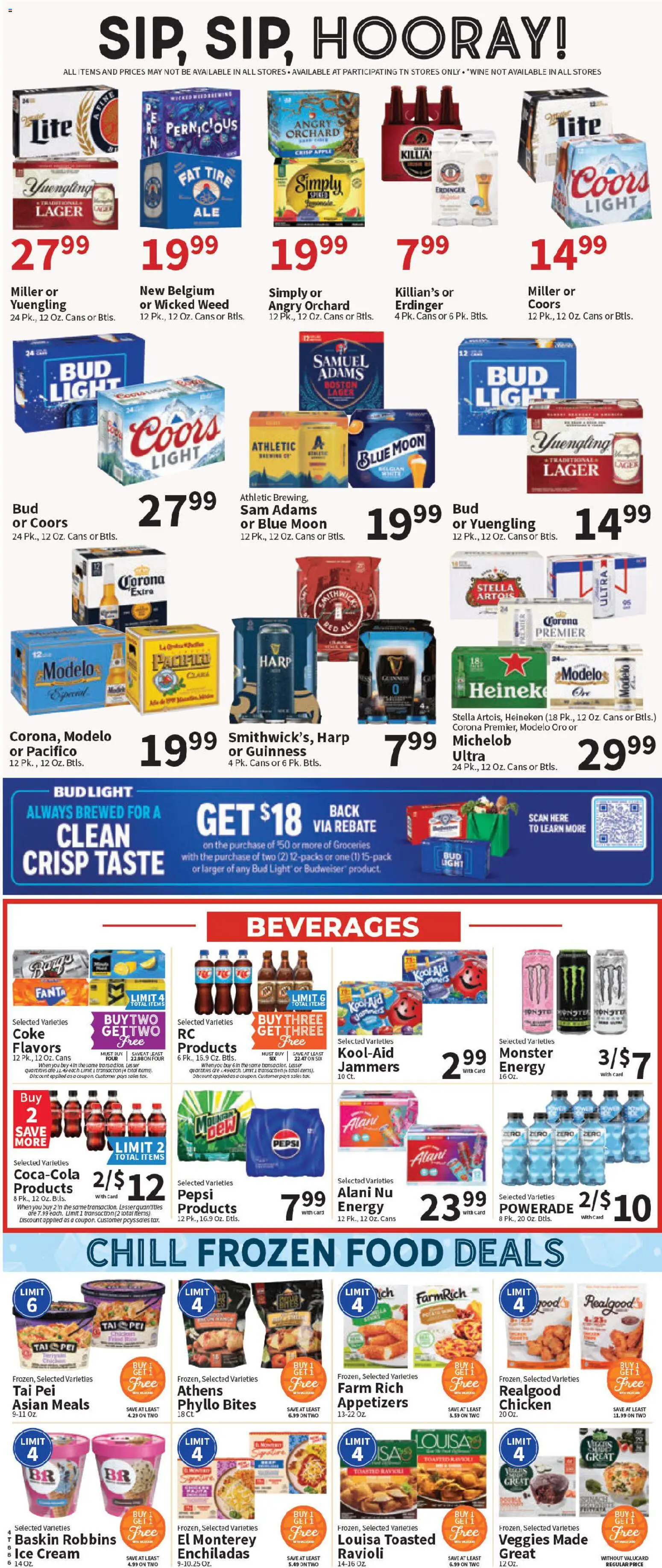 Food City Weekly Ad - valid from 18.03.2026 | Page: 6 | Products: Tire, Wine, Cream, Ice cream