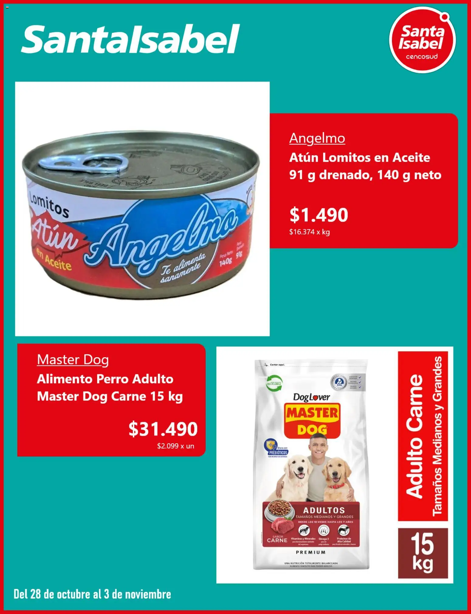 Santa Isabel ofertas  │ válido desde el 28.10.2025 | Página: 5 | Productos: Atún, Vitaminas, Té, Aceite