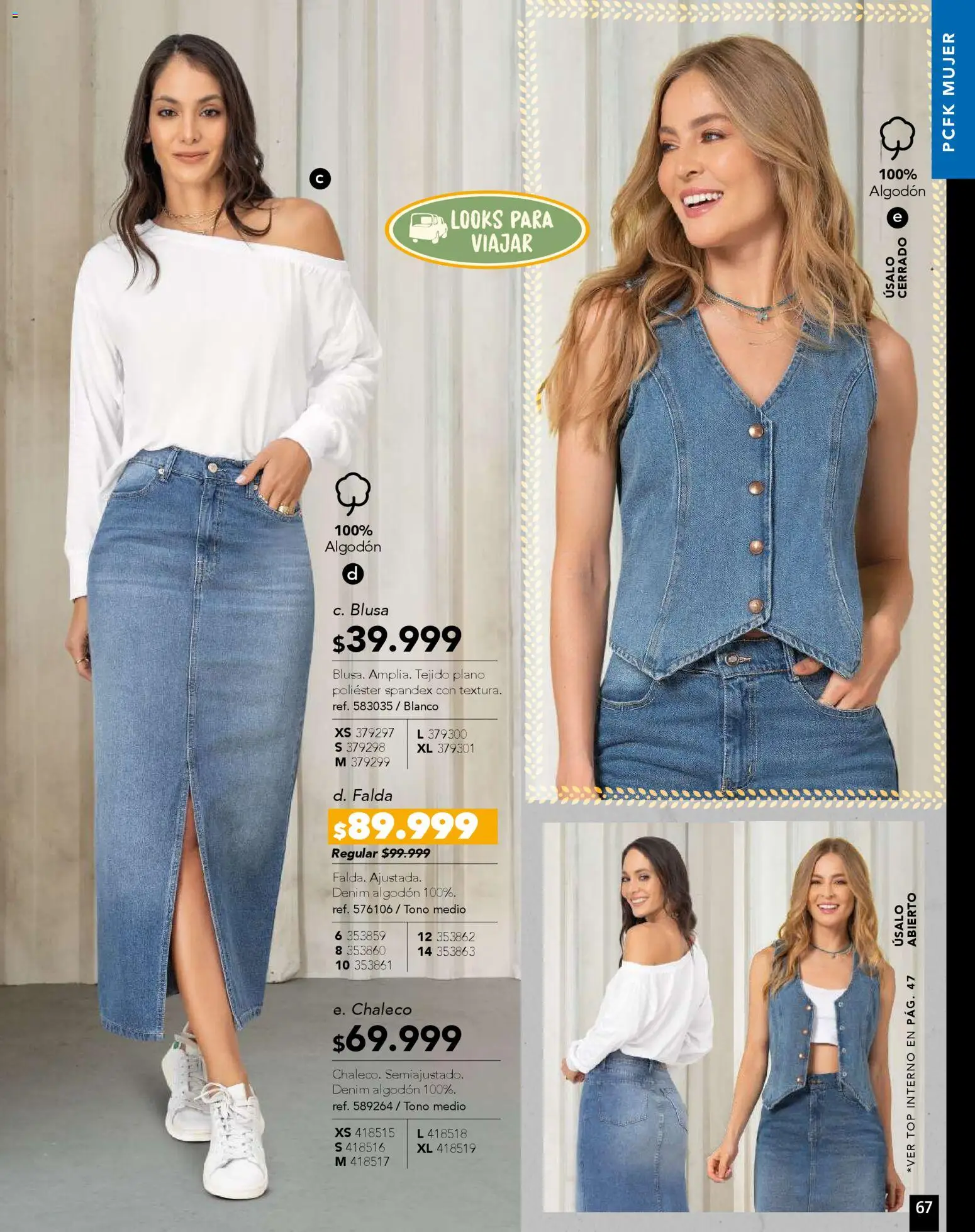Pacifika revista - valida desde el 01.11.2025 | Página: 67 | Productos: Falda, Top, Blusa, Chaleco