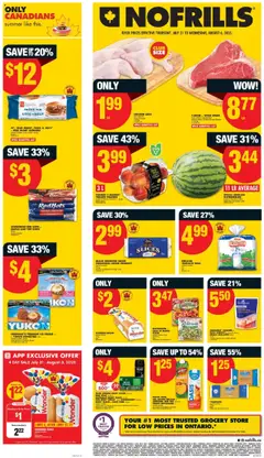 Preview of No Frills weekly flyer / circulaire from shop No Frills valid from 31.07.2025