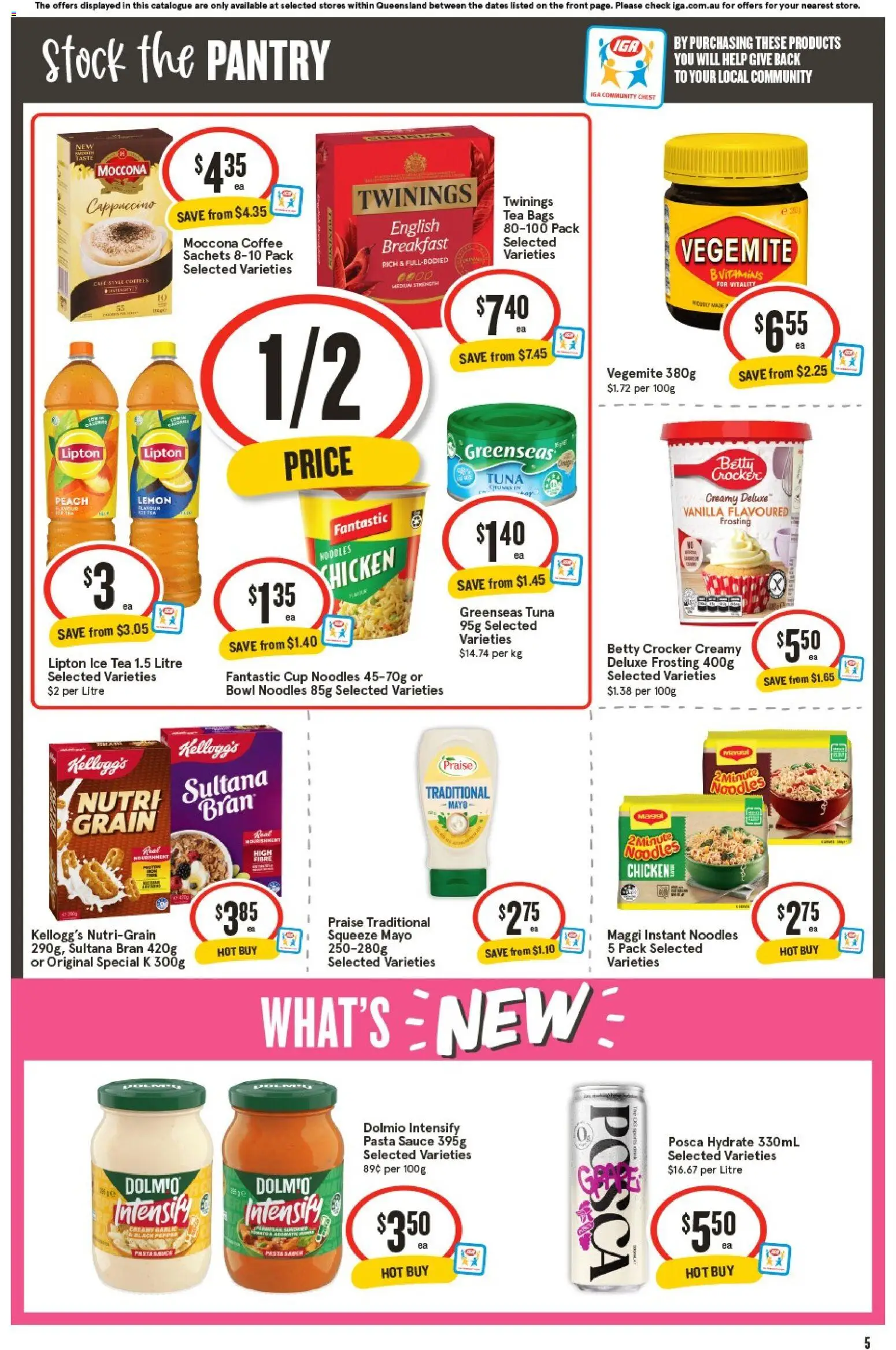IGA catalogue - valid from 21.01.2026 | Page: 5 | Products: Frosting, Chicken, Lemon, Moccona
