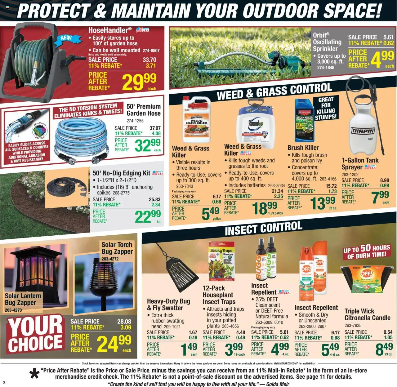 Menards Weekly Ad - valid from 03.07.2025 | Page: 2 | Products: Brush