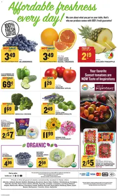 Preview of Food Lion weekly ads valid from 22.04.2026 | Page: 3 | Products: Peppers, Brussels Sprouts, Apples, Cabbage