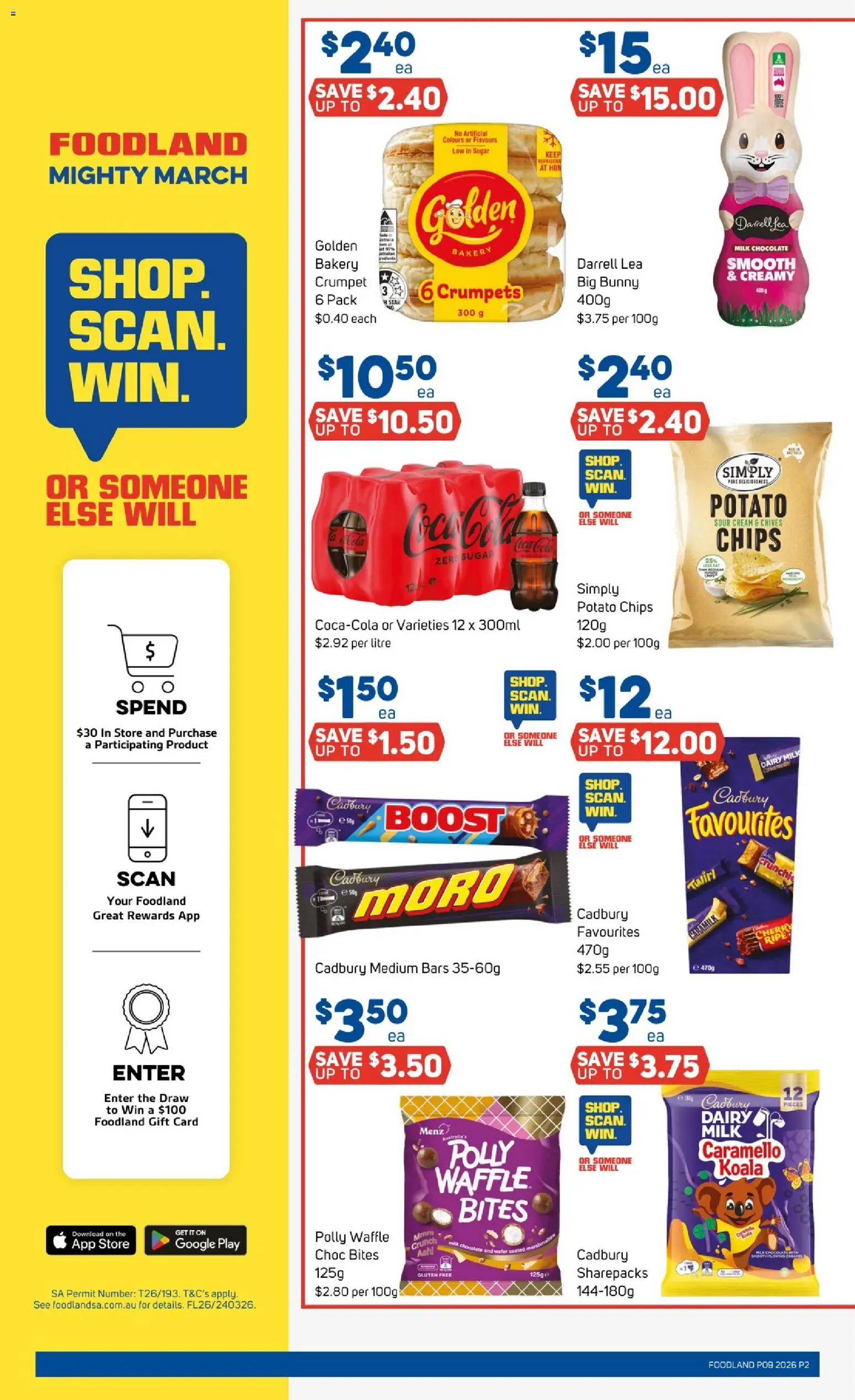 Foodland catalogue - valid from 25.02.2026 | Page: 2 | Products: Crumpets, Milk, Water, Bakery