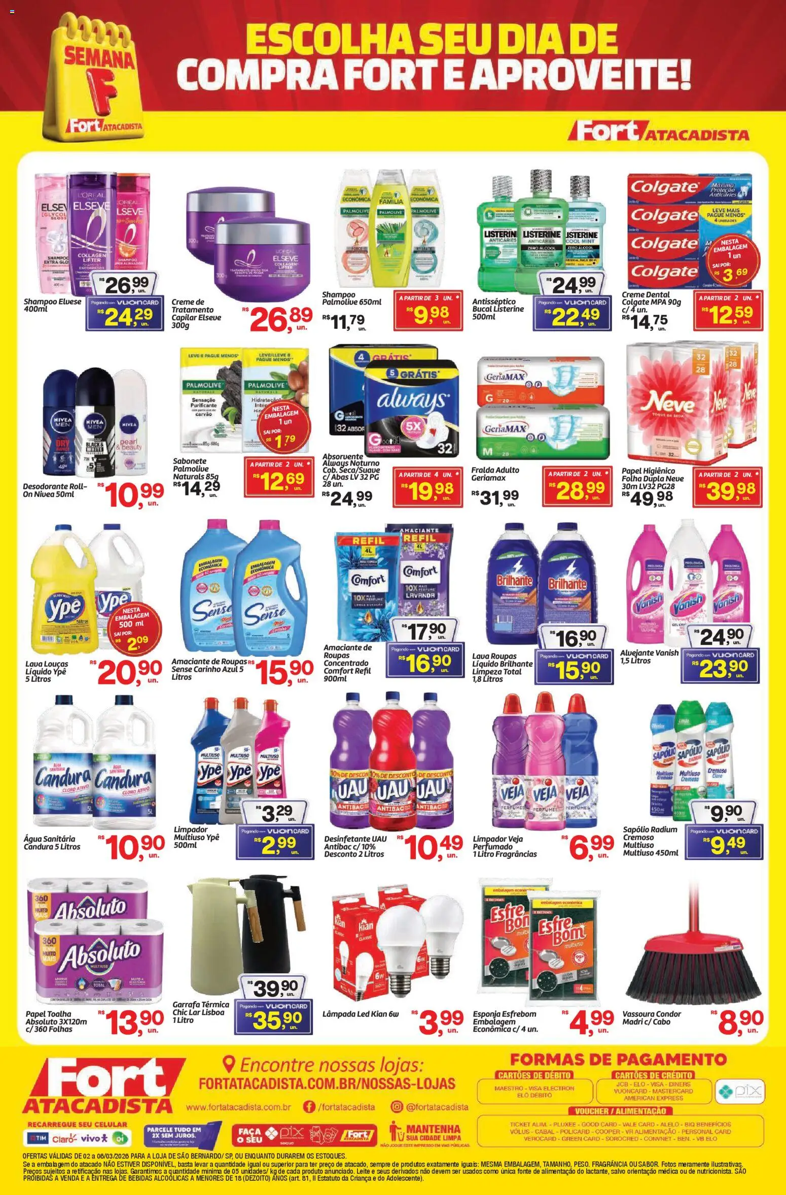 Fort Atacadista Folheto - válido de 02.03.2026 | Página: 4 | Produtos: Garrafa térmica, Faca, Creme, Sabonete
