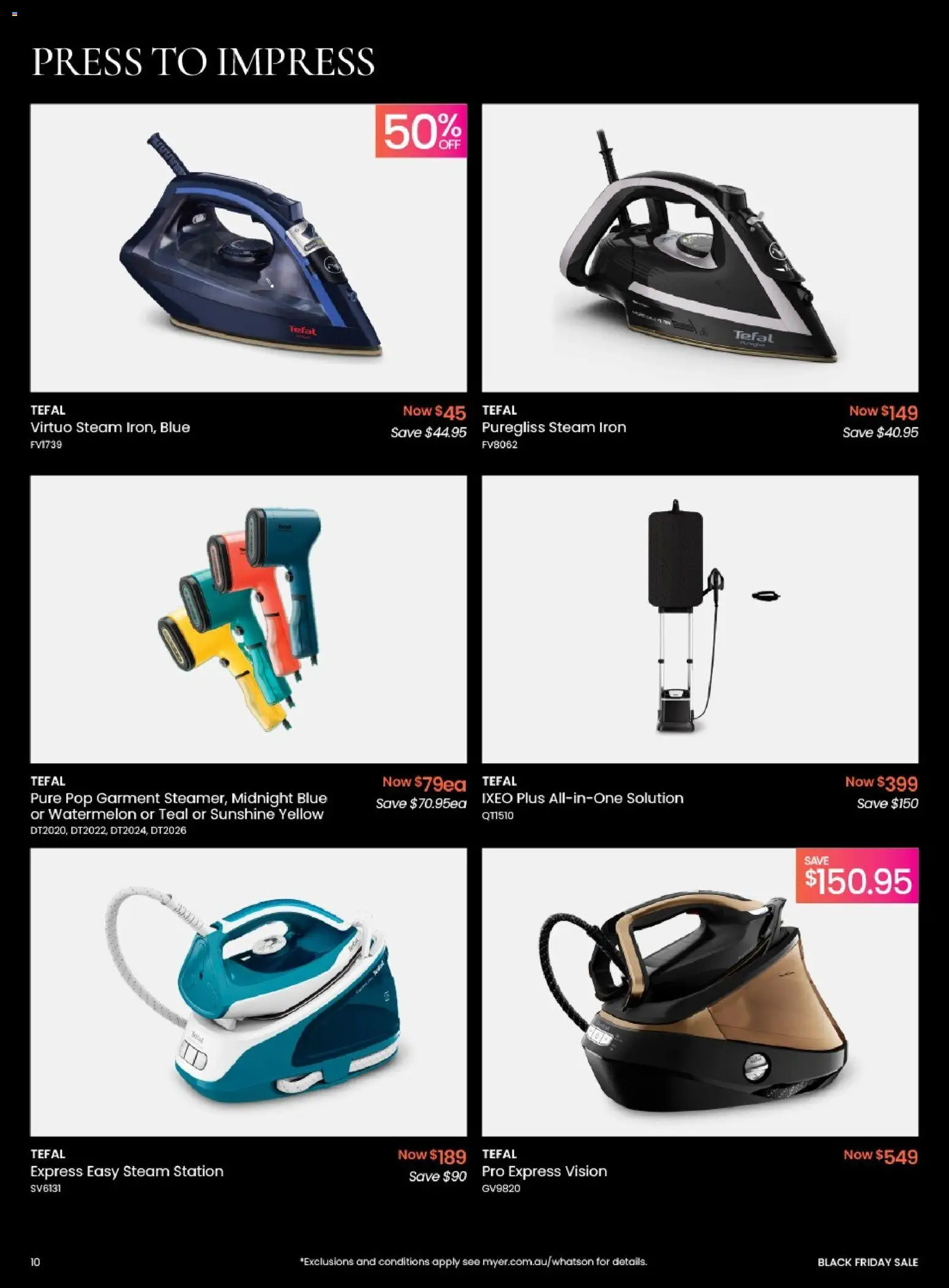 Myer catalogue - valid from 17.11.2025 | Page: 10 | Products: Watermelon, Iron, Press