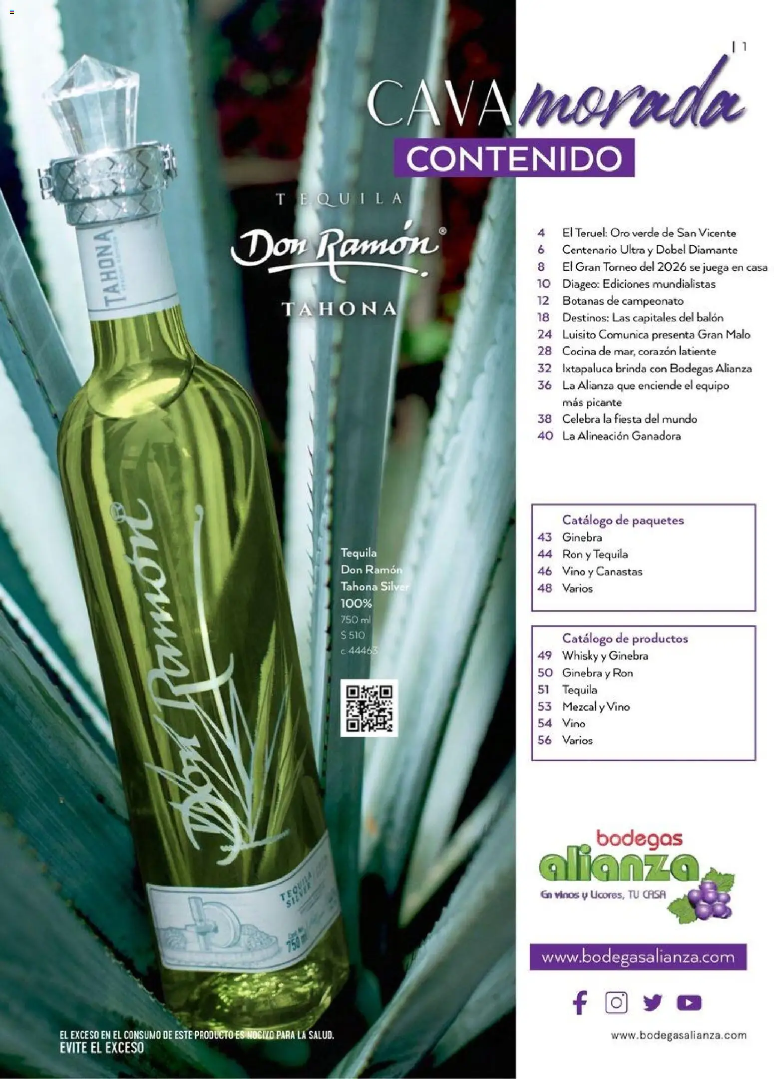 Nuevas ofertas de Bodegas Alianza válidas en toda la República Mexicana desde el 01.04.2026. ¡Encuentra las mejores ofertas en Bodegas Alianza catálogo! | Página: 3 | Productos: Ginebra, Tequila, Cocina, Whisky