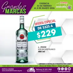Vista previa de Bodegas Alianza catálogo Grandes Marcas, nuevo folleto de la tienda, válido en México a partir del 23.02.2026