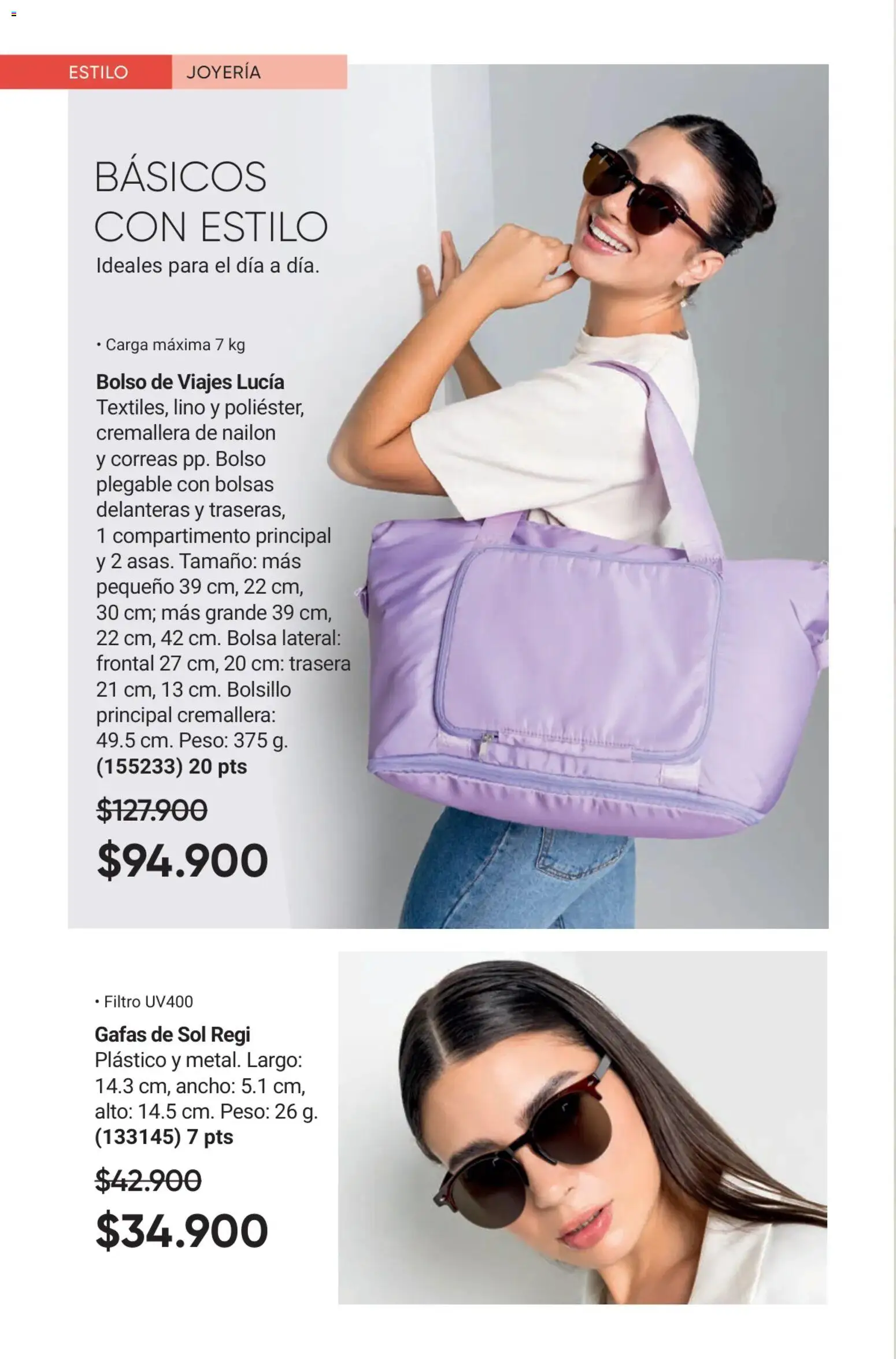 Avon revista - valida desde el 17.11.2025 | Página: 70 | Productos: Bolso, Gafas de sol, Bolsa, Peso