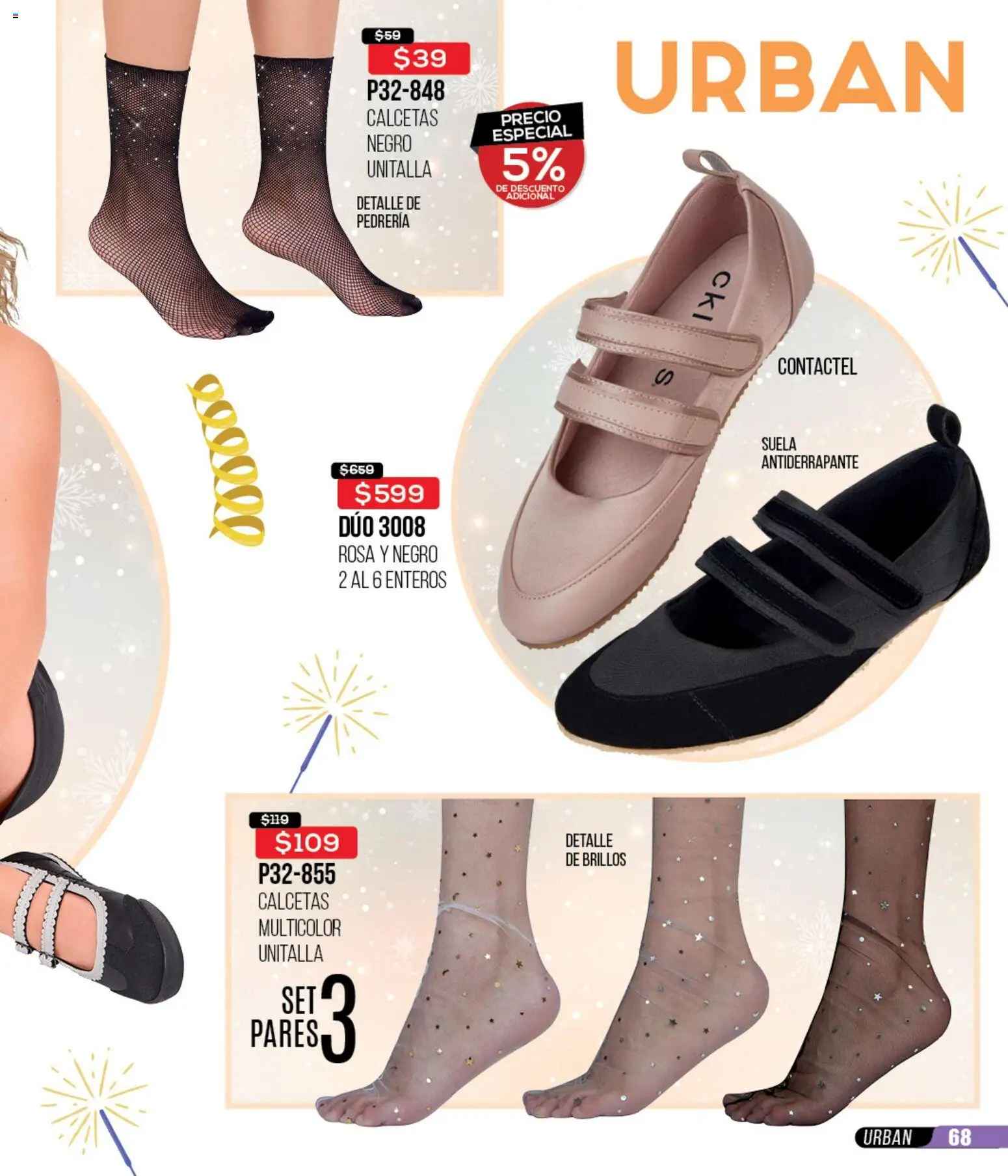 Nuevas ofertas de Cklass válidas en toda la República Mexicana desde el 15.12.2025. ¡Encuentra las mejores ofertas en Cklass catálogo Rebajas fin de año ropa! | Página: 304 | Productos: Calcetas