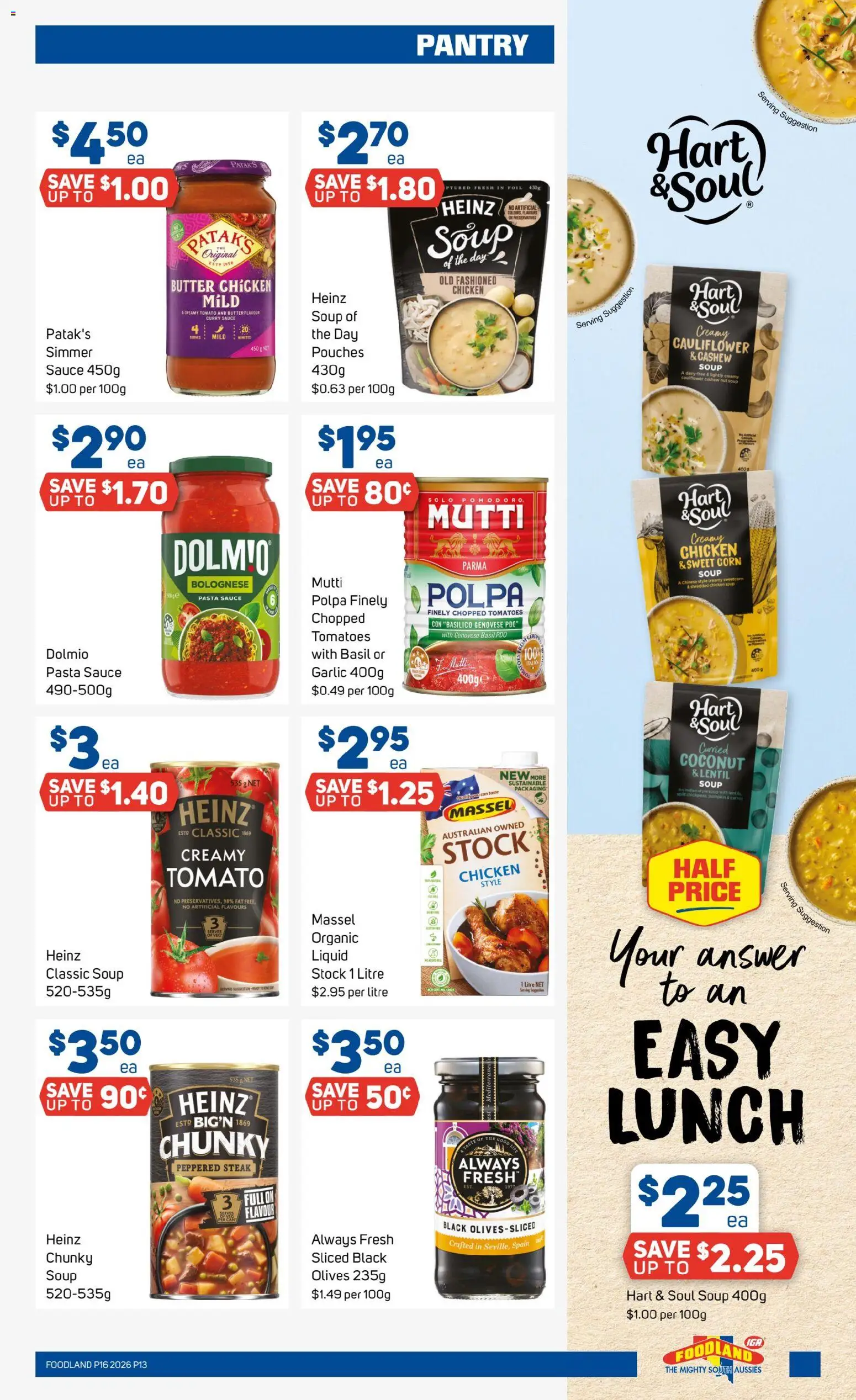 Foodland catalogue - valid from 15.04.2026 | Page: 13 | Products: Curry, Dairy, Tomatoes, Pasta