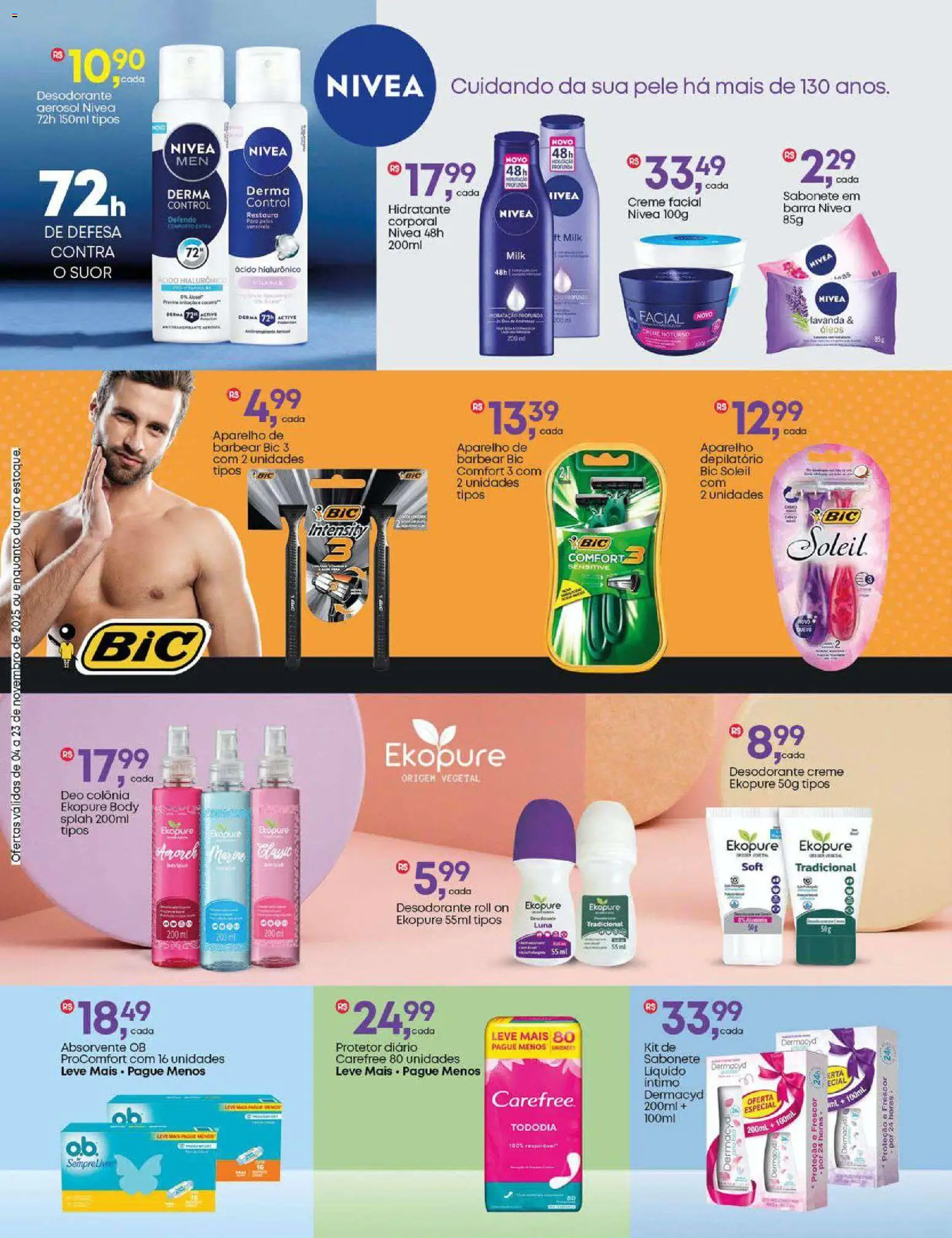 Frangolândia Folheto - válido de 04.11.2025 | Página: 5 | Produtos: Desodorante, Sabonete, Aparelho de barbear, Absorvente