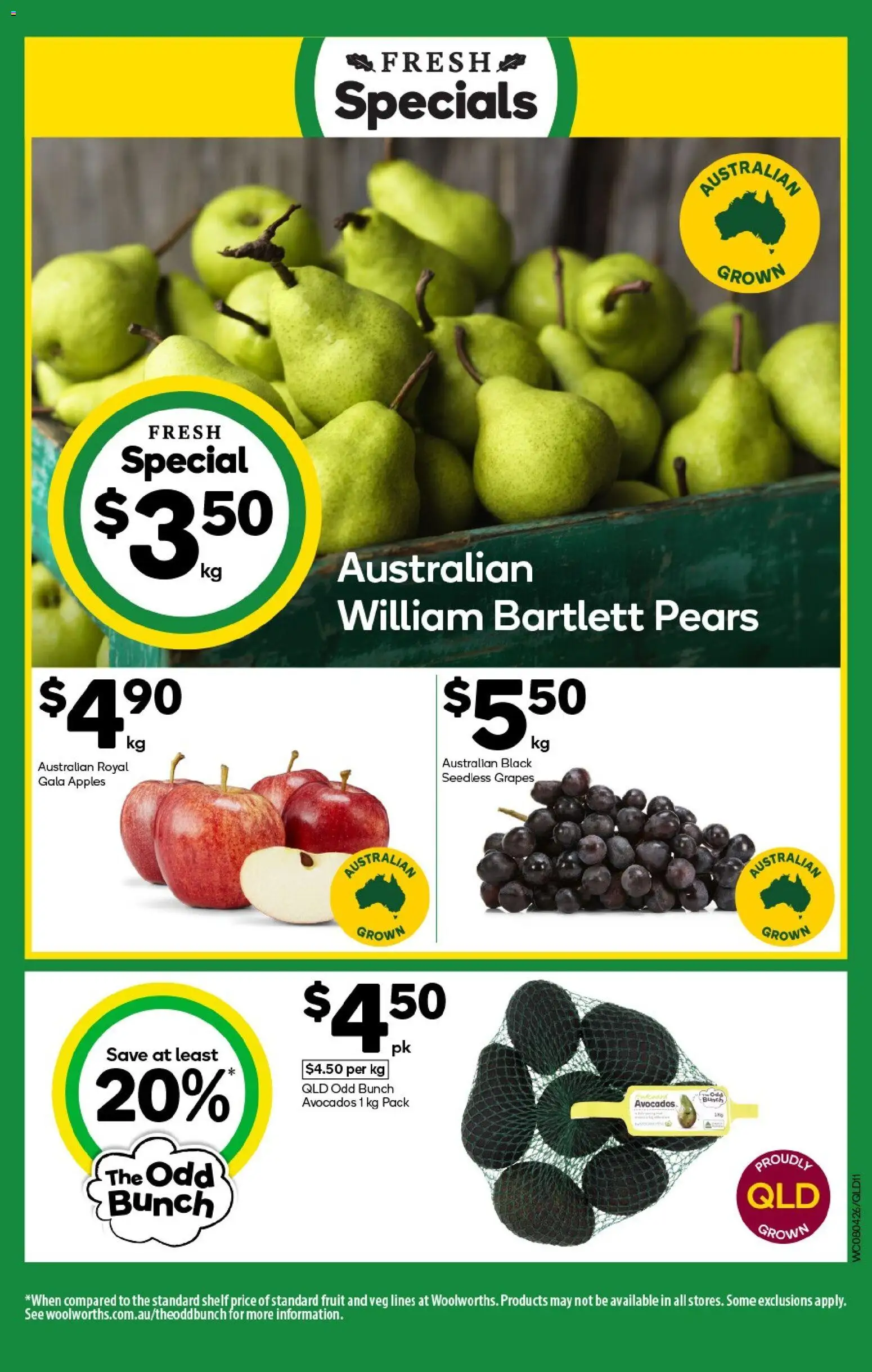Woolworths catalogue - valid from 08.04.2026 | Page: 11 | Products: Shelf, Apples, Grapes