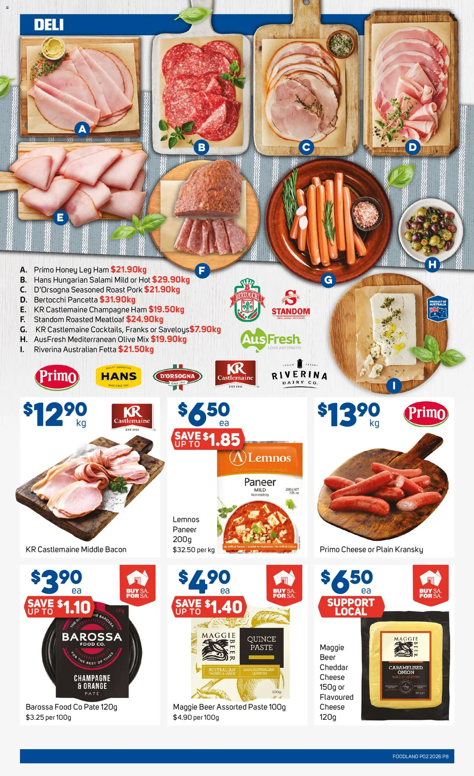 Foodland catalogue - valid from 07.01.2026 | Page: 8 | Products: Dairy, Ham, Honey, Beer