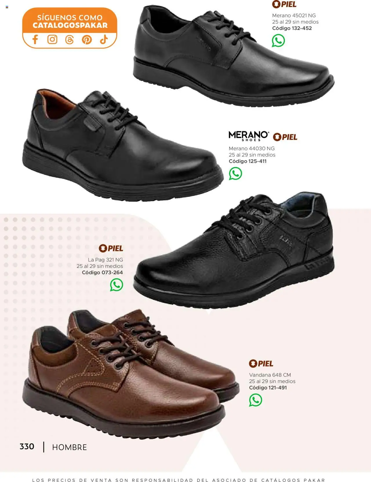 Nuevas ofertas de SC Pakar válidas en toda la República Mexicana desde el 24.07.2025. ¡Encuentra las mejores ofertas en SC Pakar - Catálogo Hombre otoño / invierno! | Página: 330