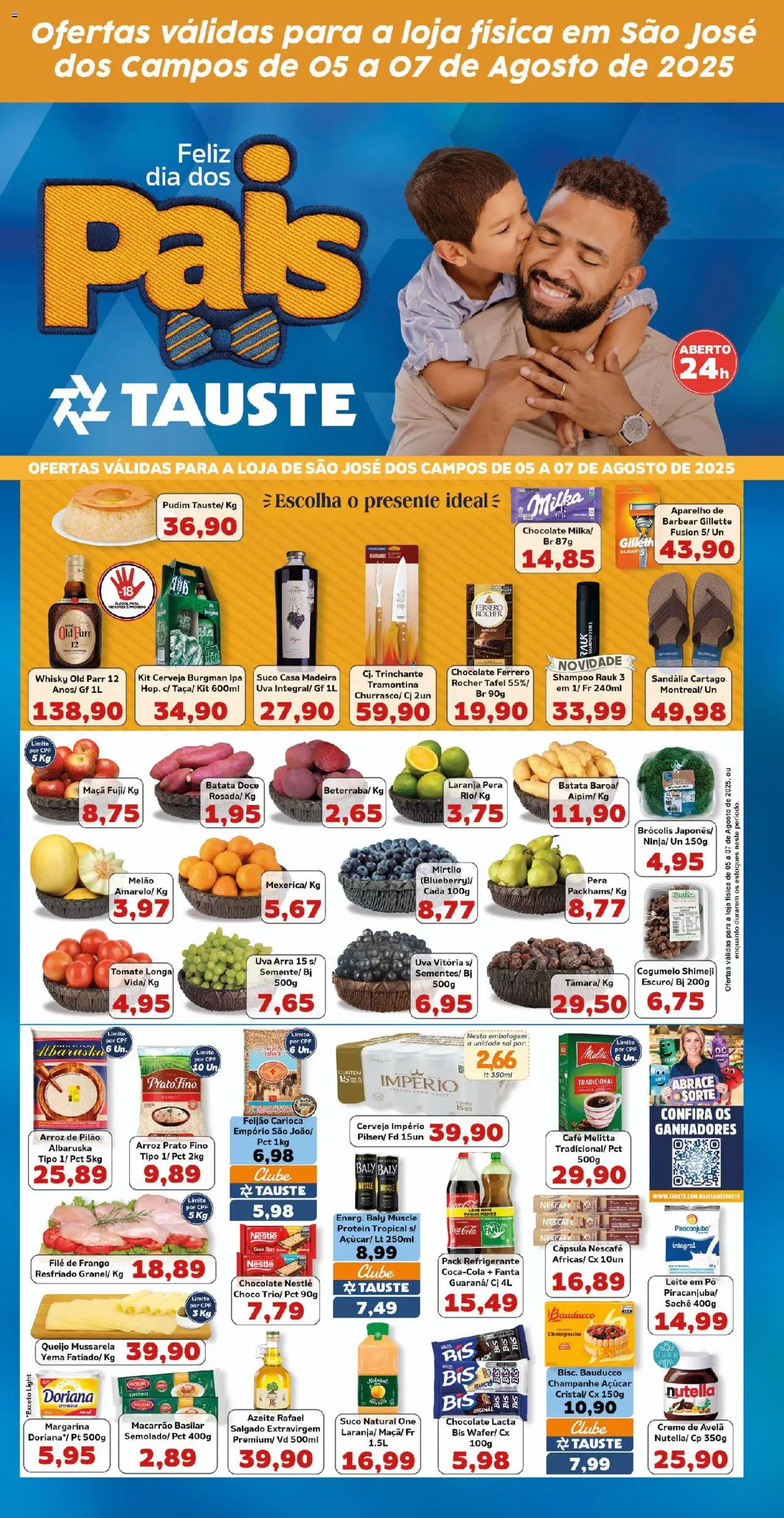Tauste Folheto - válido de 05.08.2025 | Página: 2 | Produtos: Chocolate, Suco, Cerveja, Frango