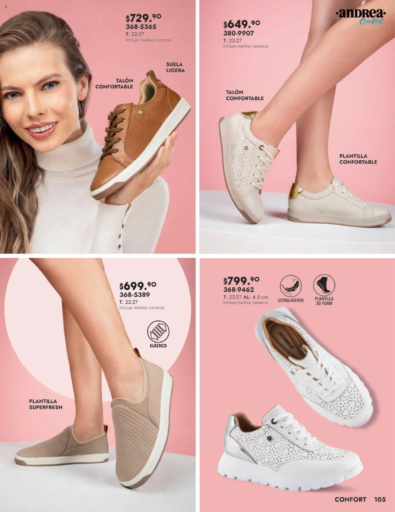 Nuevas ofertas de Andrea válidas en toda la República Mexicana desde el 24.08.2025. ¡Encuentra las mejores ofertas en Andrea - Catálogo Calzado Dama! | Página: 105