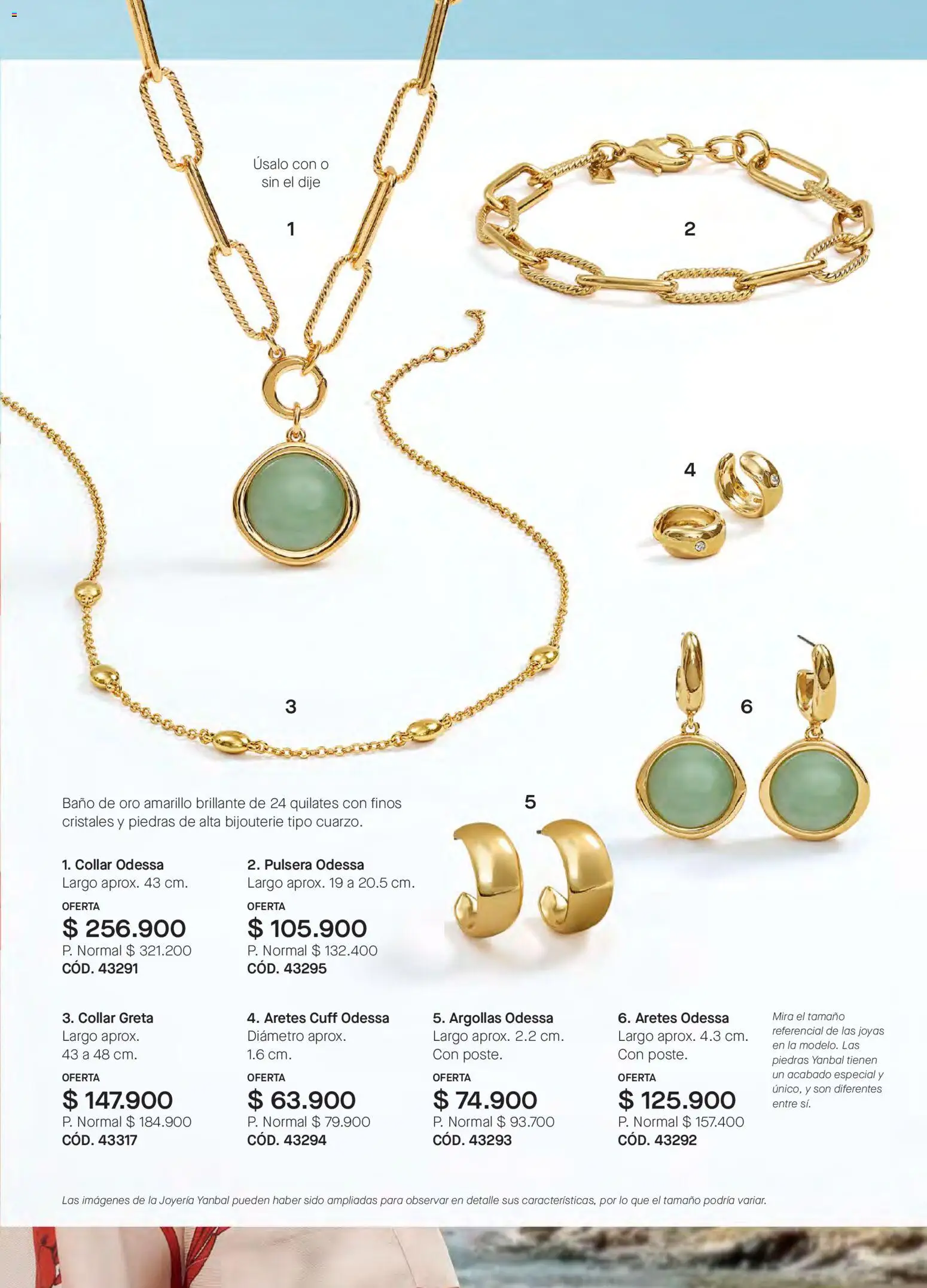 Yanbal revista - valida desde el 03.01.2026 | Página: 65 | Productos: Aretes, Pulsera, Baño, Dije