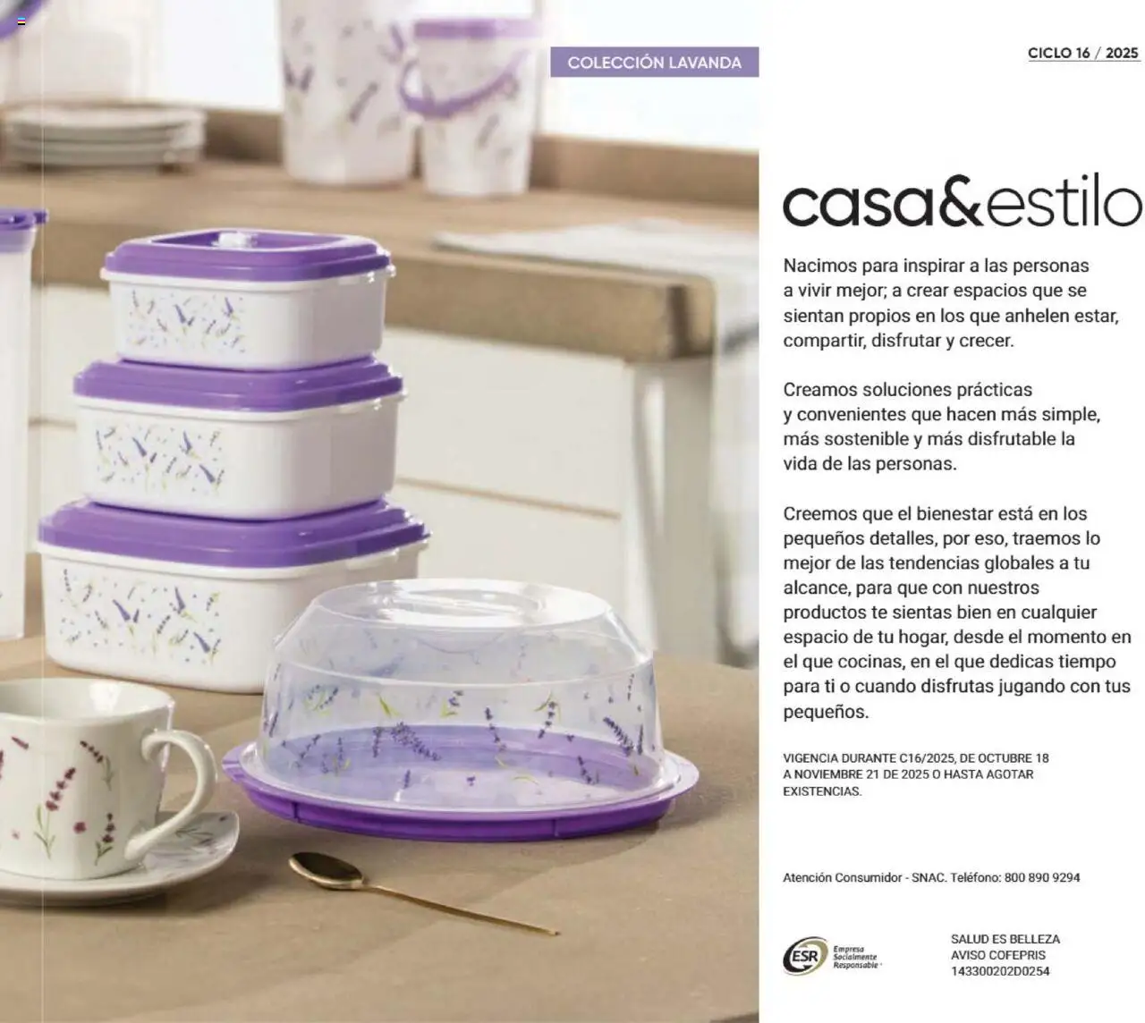 Nuevas ofertas de AVON válidas en toda la República Mexicana desde el 09.10.2025. ¡Encuentra las mejores ofertas en AVON - Casa & Estilo 16 2025! | Página: 9 | Productos: Té, Teléfono