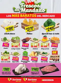 Vista previa de Soriana Frescos del Mandado Mercado: Saltillo y Torreón, nuevo folleto de la tienda, válido en México a partir del 31.03.2026