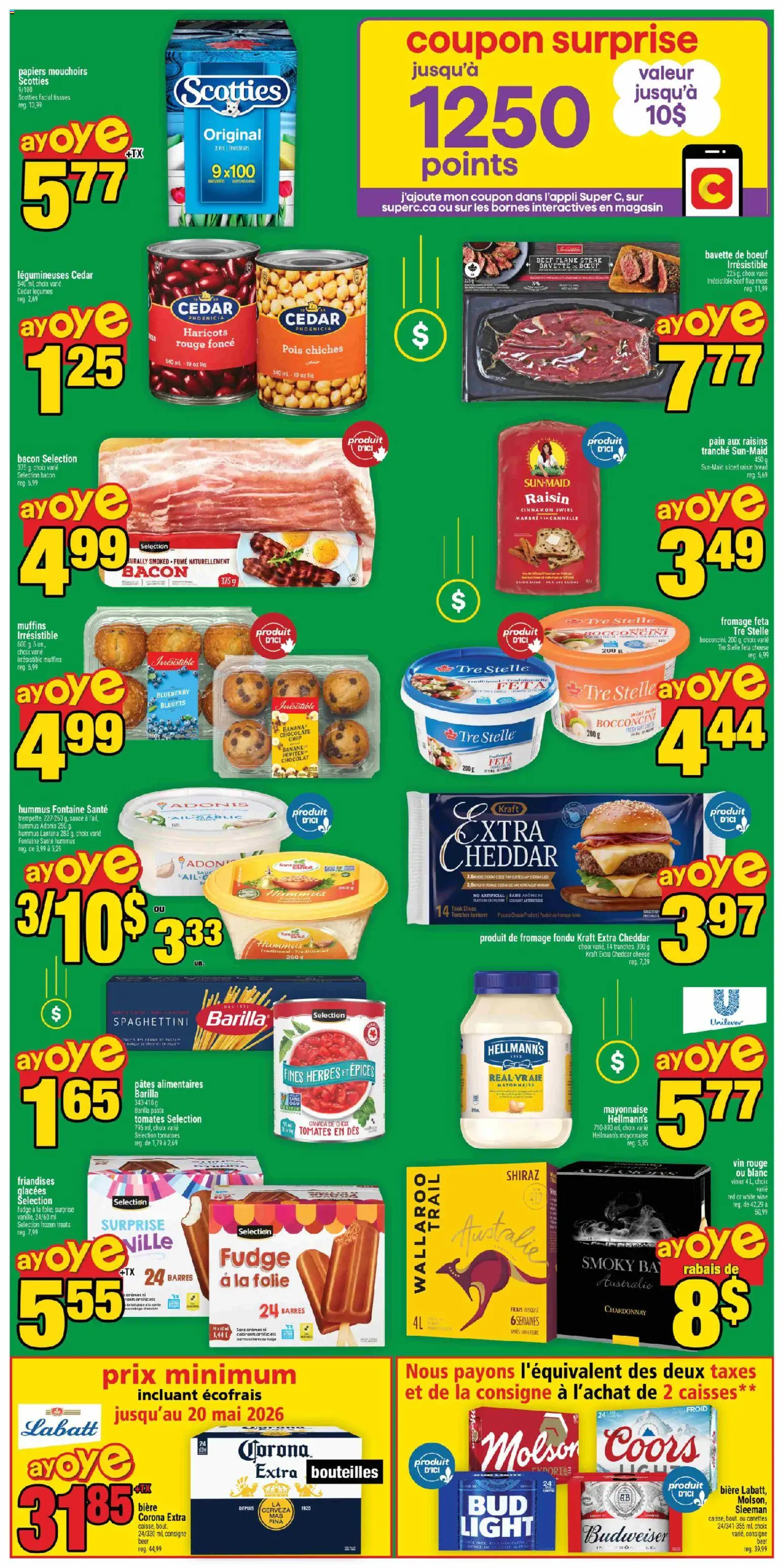 Super C flyer valid from 30.04.2026 | Page: 2 | Products: Beef, Cheese, Bread, Tomatoes