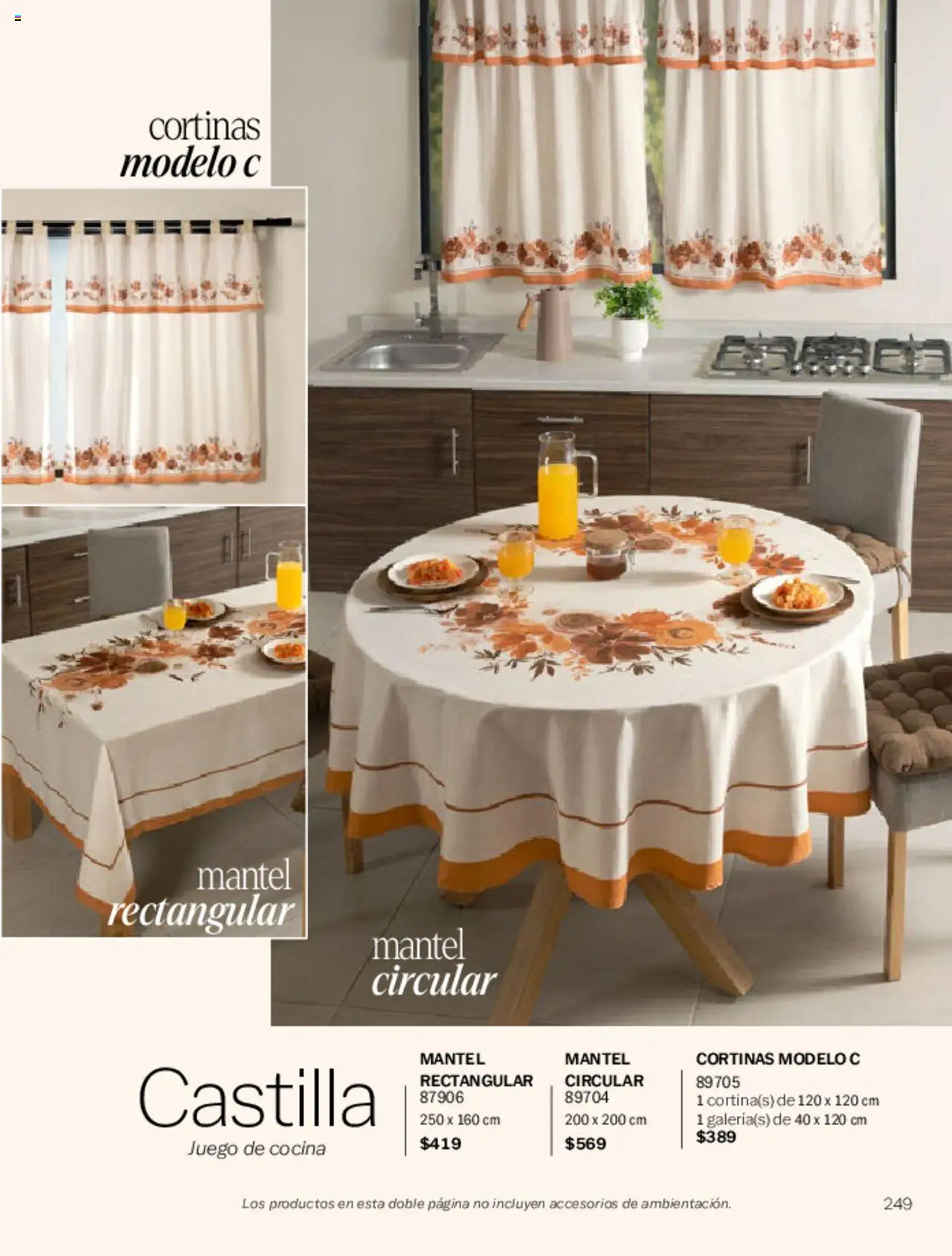 Nuevas ofertas de Vianney válidas en toda la República Mexicana desde el 07.03.2025. ¡Encuentra las mejores ofertas en Vianney catálogo Primavera! | Página: 253 | Productos: Mantel, Juego, Cocina, Cortinas