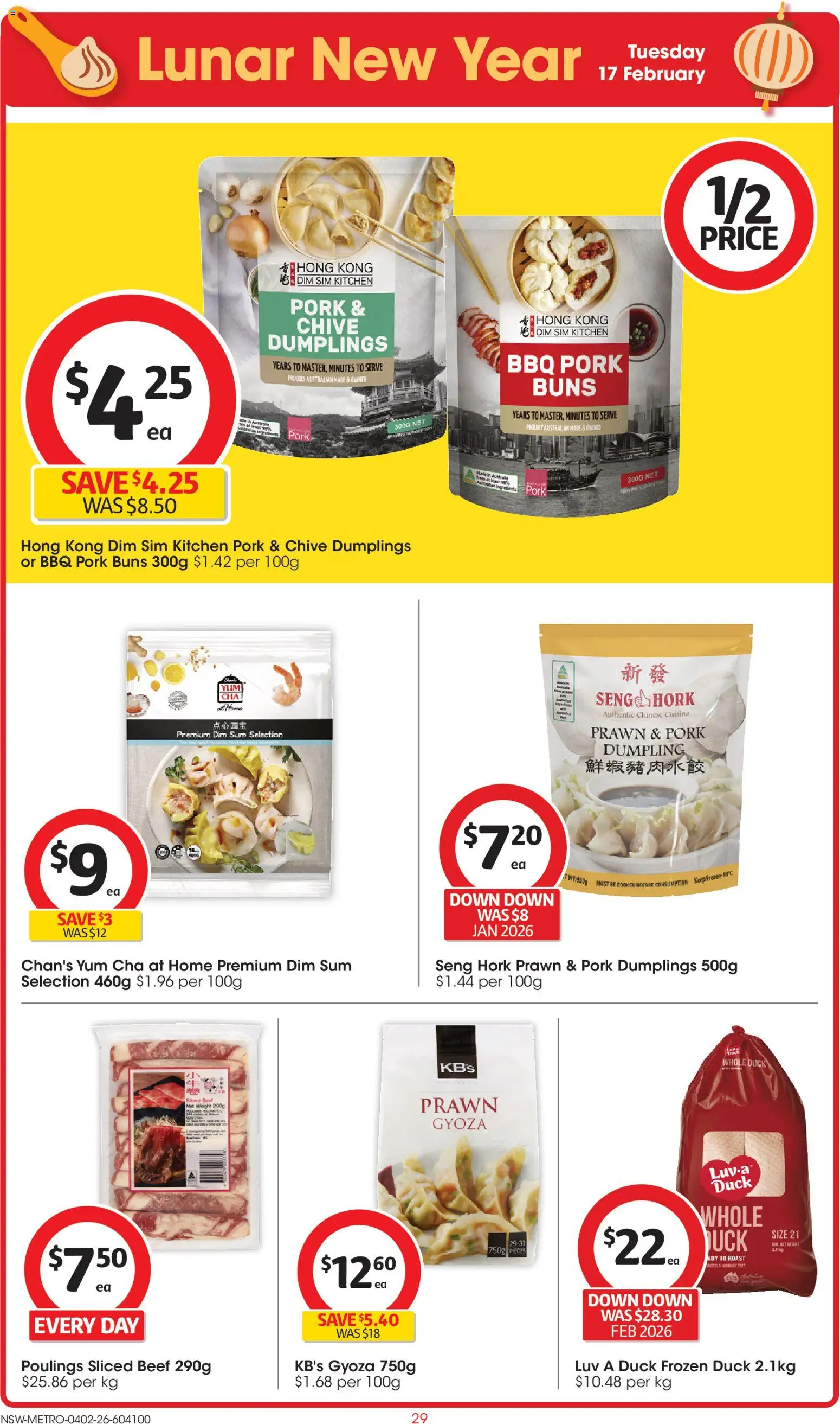 Coles catalogue - valid from 04.02.2026 | Page: 29 | Products: Duck, Pork, Beef, Weight