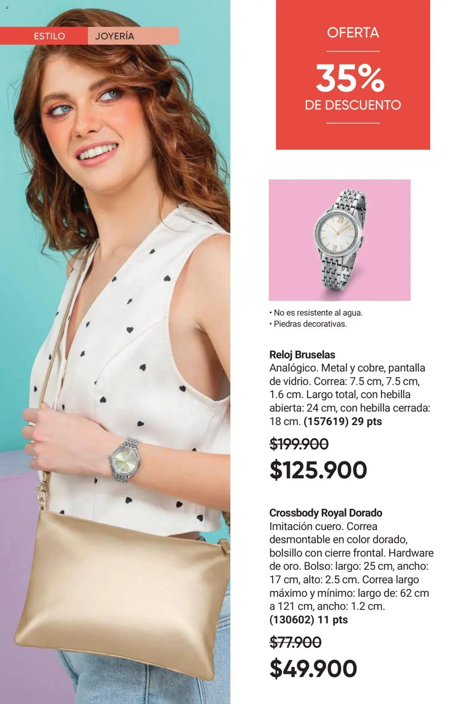 Avon revista - valida desde el 01.02.2026 | Página: 50 | Productos: Bolso, Reloj, Hebilla