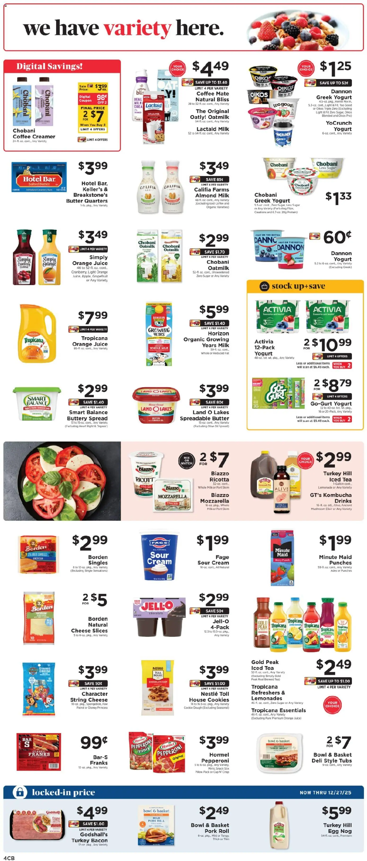 ShopRite Weekly Ad 2 - valid from 30.11.2025 | Page: 4 | Products: Pillow, Tea, Cream, Chocolate Chip
