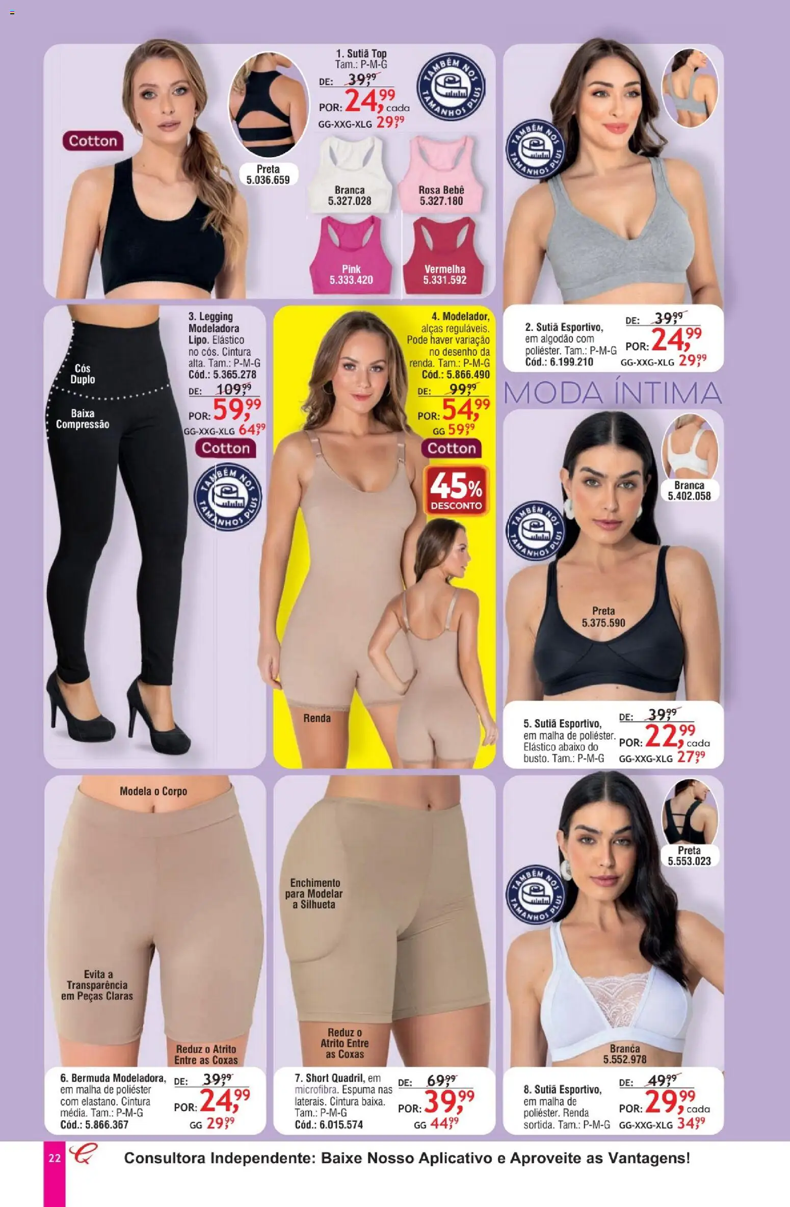 Quatro Estações Folheto - válido de 01.02.2026 | Página: 18 | Produtos: Sutiã, Algodão