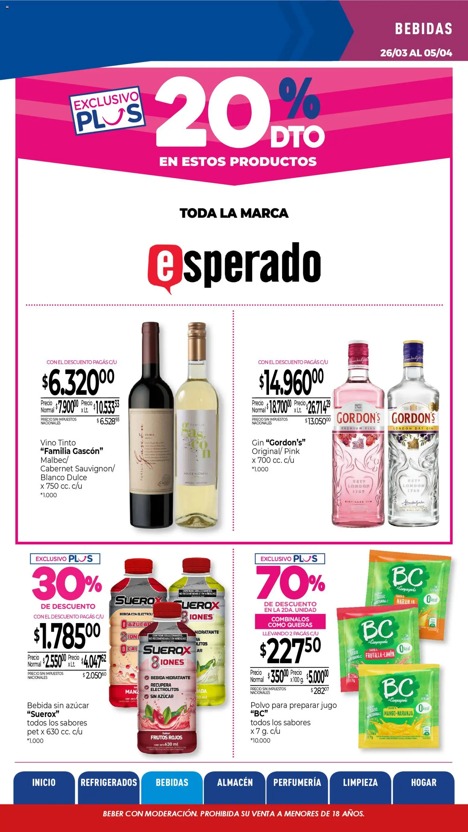 La Anonima - catalogos-masivos - insuperables-13-26-litoral │ válido desde el 26.03.2026 | Página: 14 | Productos: Azucar, Polvo, Gin, Vino