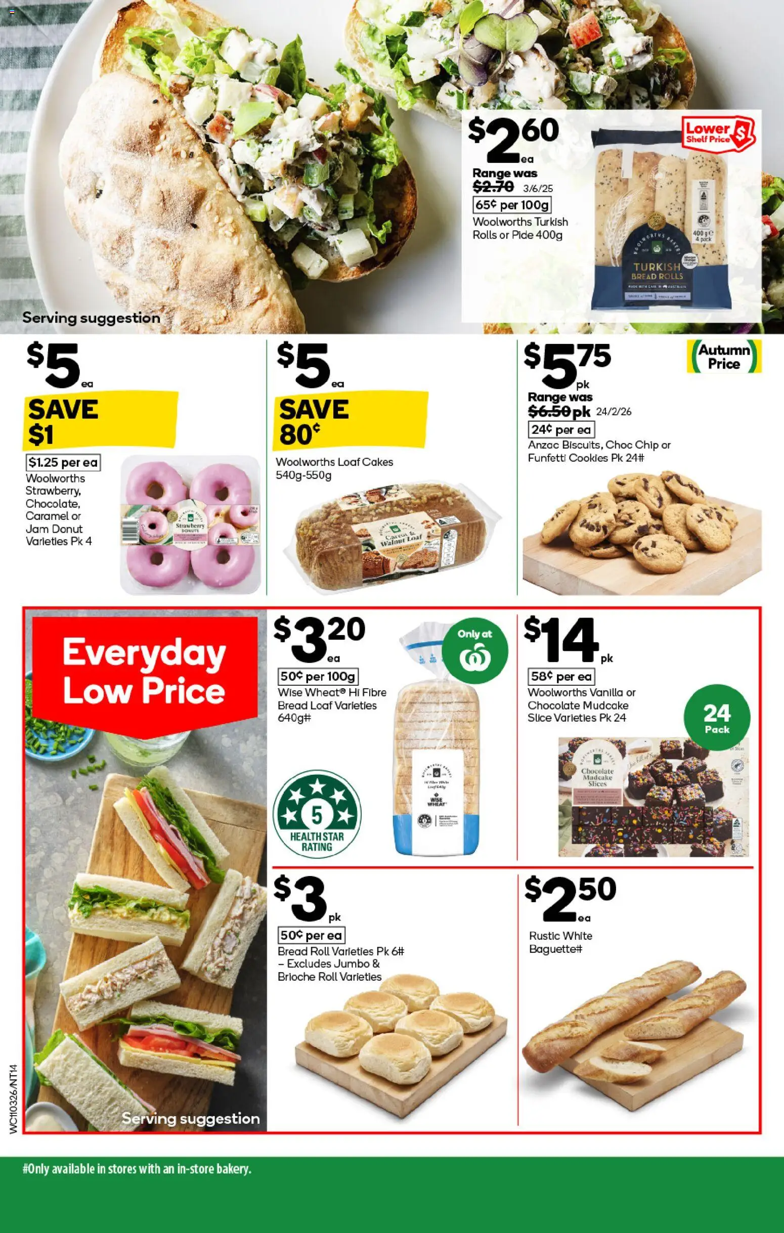 Woolworths catalogue - valid from 11.03.2026 | Page: 14 | Products: Shelf, Bread, Chocolate, Wheat