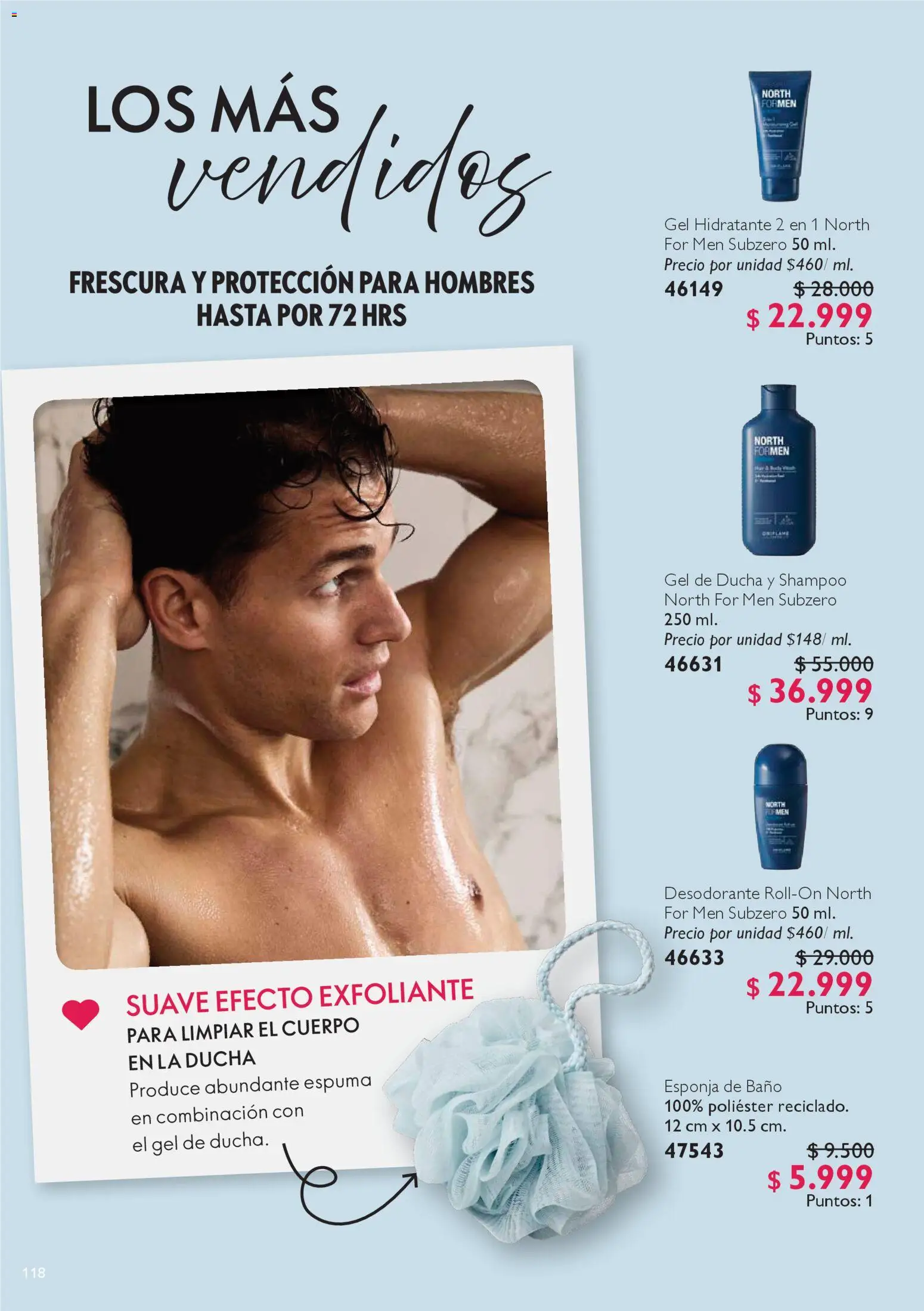 Oriflame revista - valida desde el 25.10.2025 | Página: 118 | Productos: Shampoo, Ducha, Combinación, Desodorante