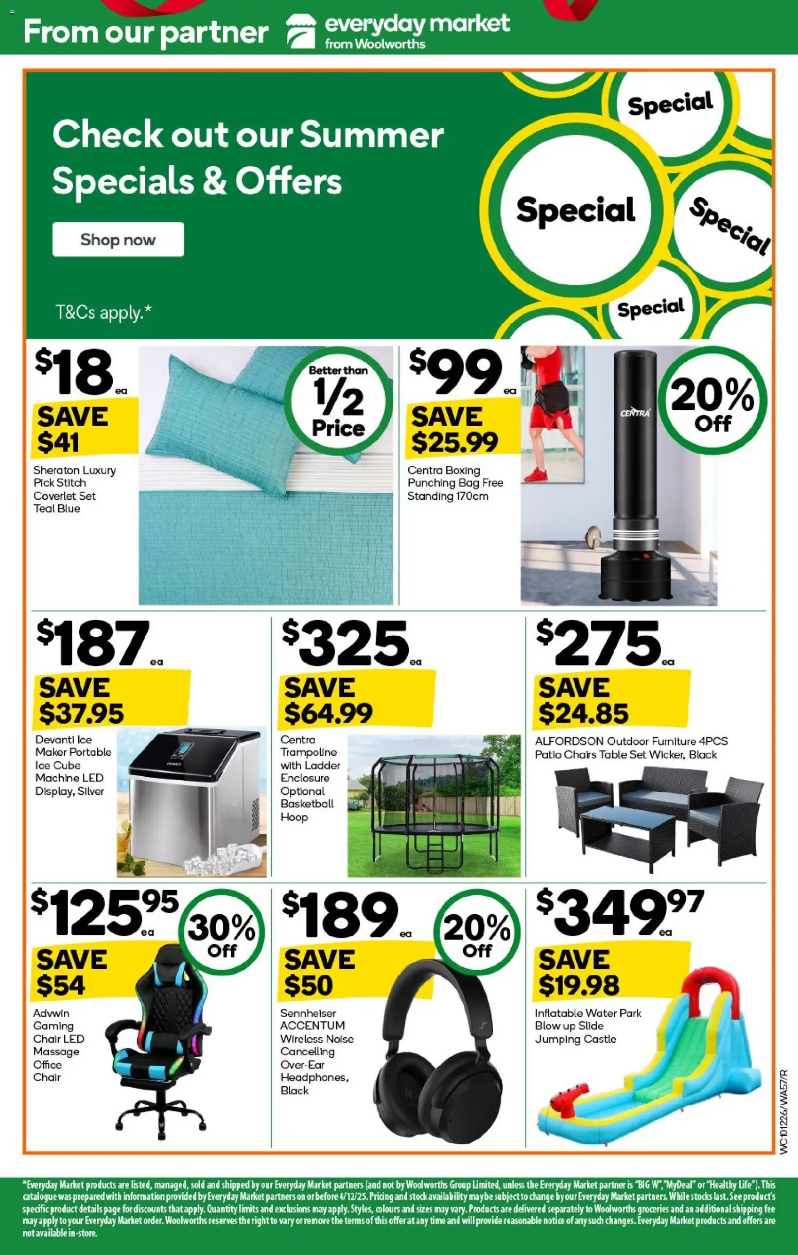 Woolworths catalogue - valid from 10.12.2025 | Page: 57 | Products: Basketball, Table, Chair, Bag