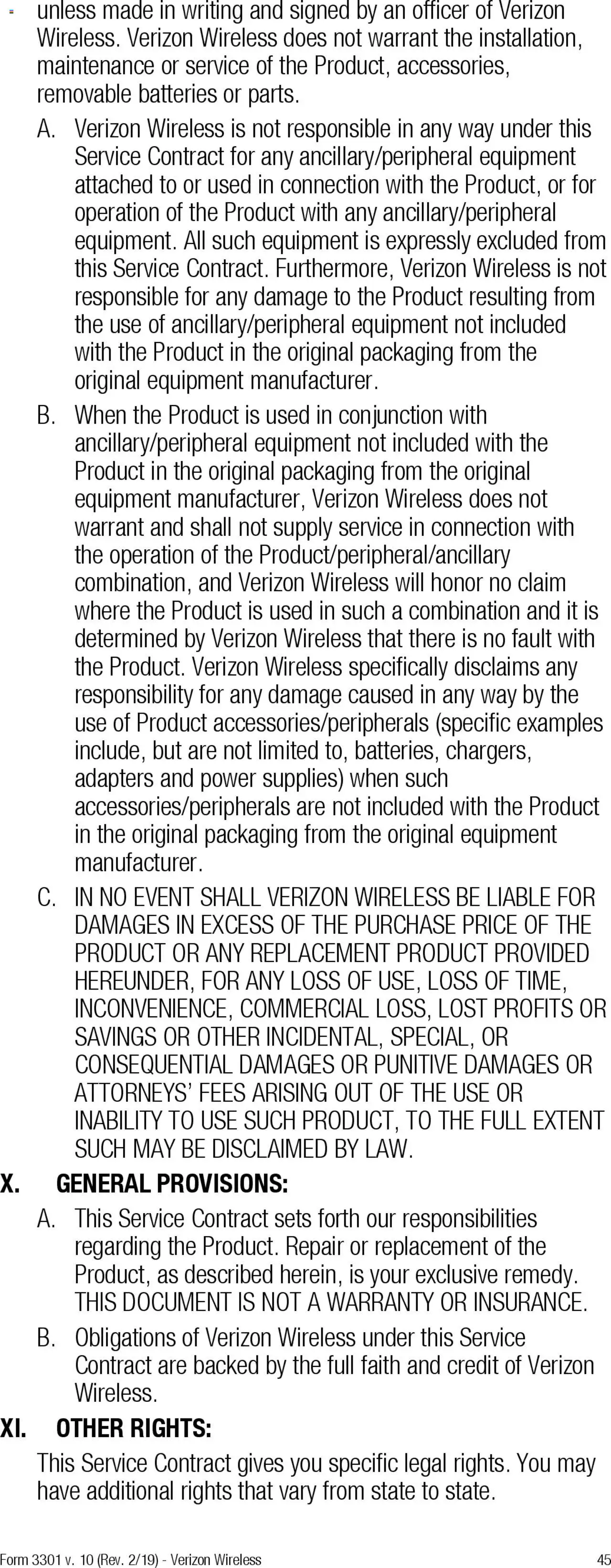 Verizon - Total Mobile Protection for Business and Multi-Devices for Business - valid from 13.03.2025 | Page: 45