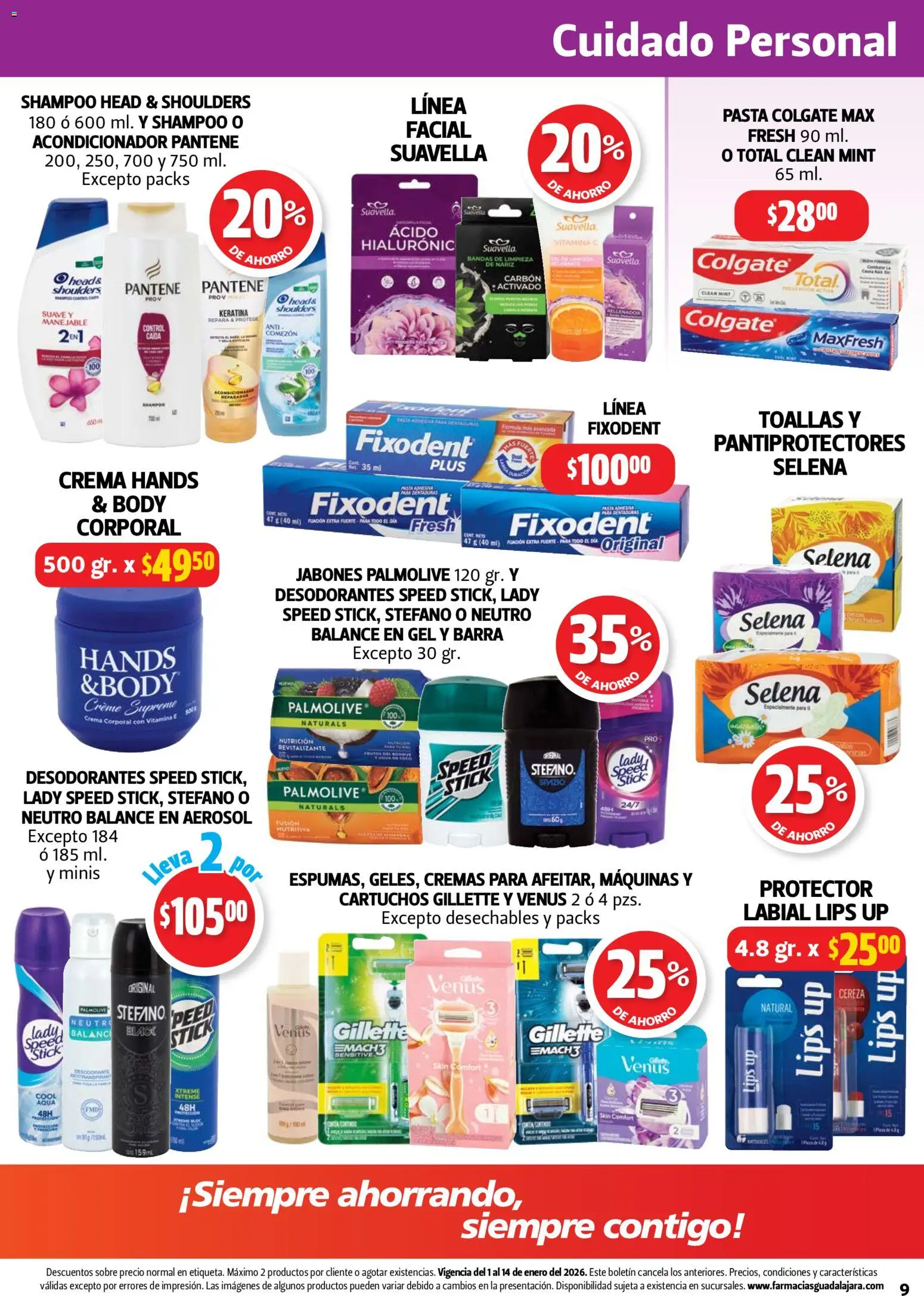 Nuevas ofertas de Farmacia Guadalajara válidas en toda la República Mexicana desde el 01.01.2026. ¡Encuentra las mejores ofertas en Farmacia Guadalajara catálogo! | Página: 9