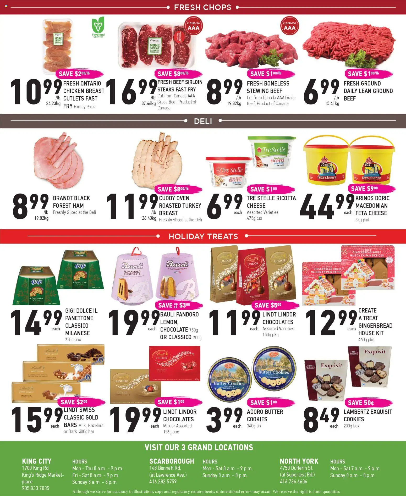 Coppas Fresh Market flyer valid from 27.11.2025 | Page: 4 | Products: Beef, Turkey, Oven, Butter