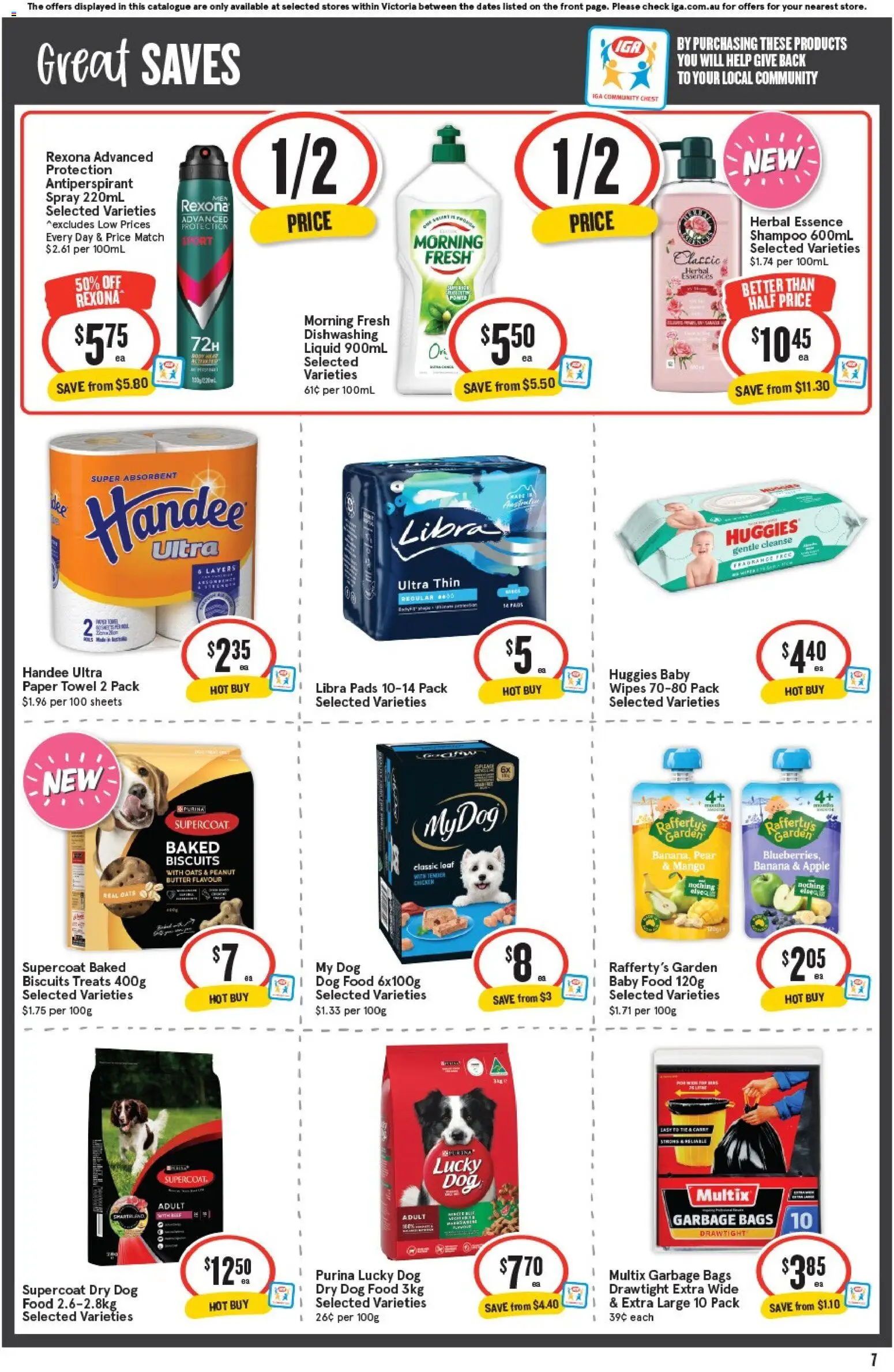 IGA catalogue - valid from 11.03.2026 | Page: 7 | Products: Butter, Oats, Pear, Herbal