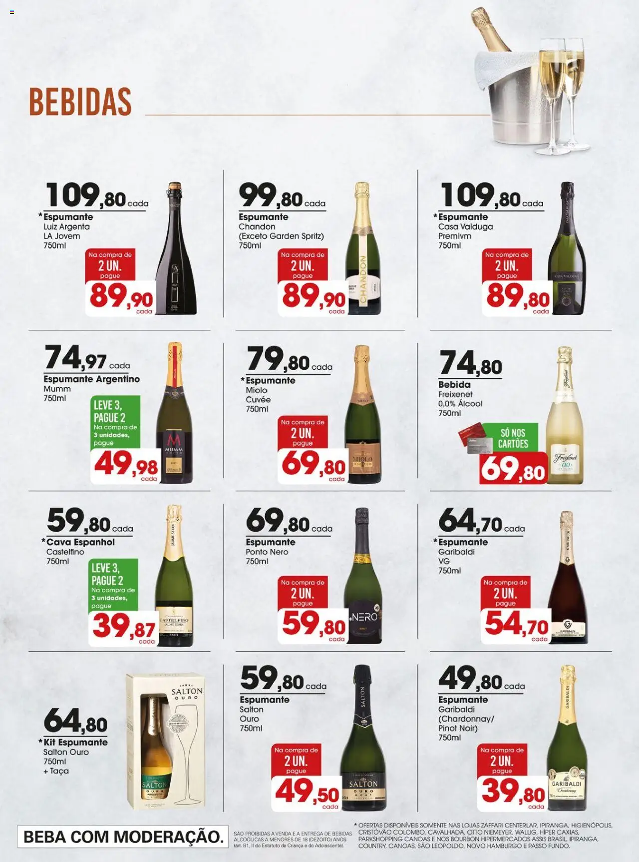 Zaffari Folheto - válido de 29.07.2025 | Página: 13 | Produtos: Espumante, Bourbon, Bebida