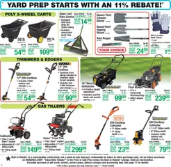 Preview of Menards weekly ads valid from 25.03.2026 | Page: 2 | Products: Trimmer, Shovel, Gloves, Charger