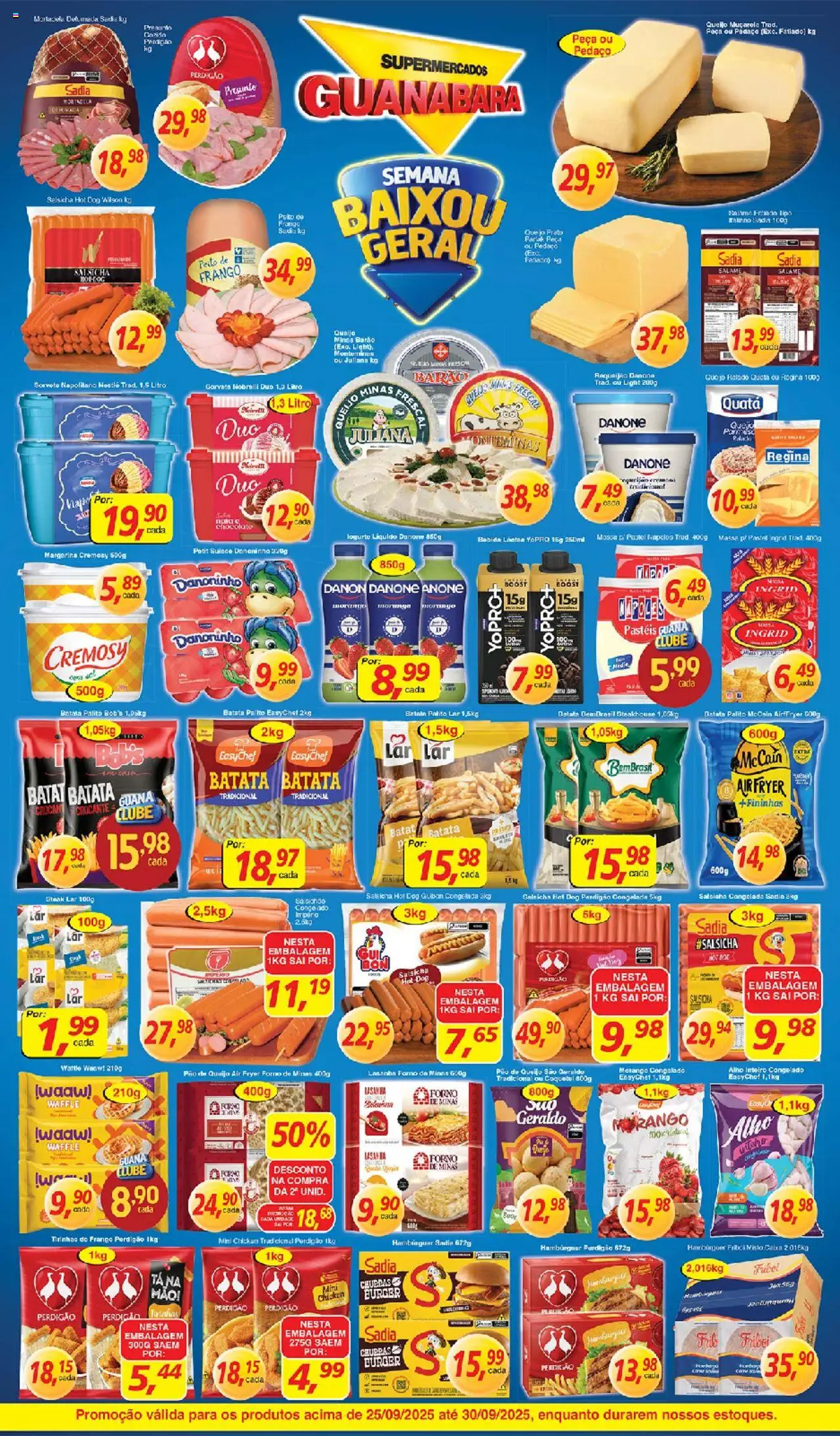 Supermercados Guanabara Folheto - válido de 25.09.2025 | Página: 4 | Produtos: Alho, Air fryer, Pão, Chocolate