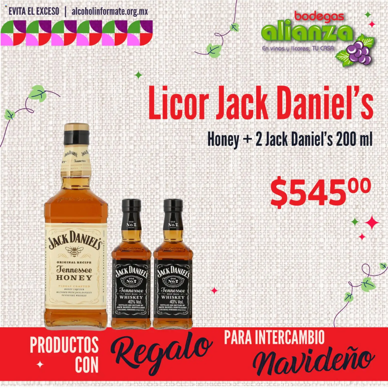 Nuevas ofertas de Bodegas Alianza válidas en toda la República Mexicana desde el 23.12.2025. ¡Encuentra las mejores ofertas en Bodegas Alianza catálogo Productos con Regalo! | Página: 4 | Productos: Whiskey