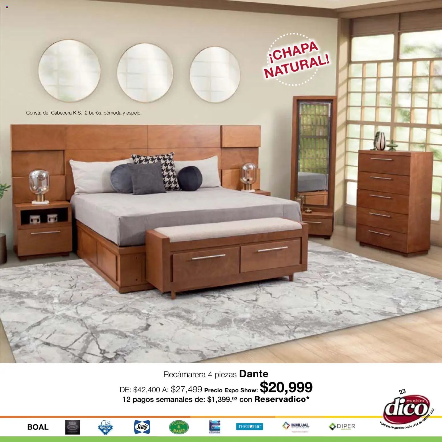 Nuevas ofertas de Muebles Dico válidas en toda la República Mexicana desde el 06.02.2026. ¡Encuentra las mejores ofertas en Muebles Dico catálogo Expo Show! | Página: 23