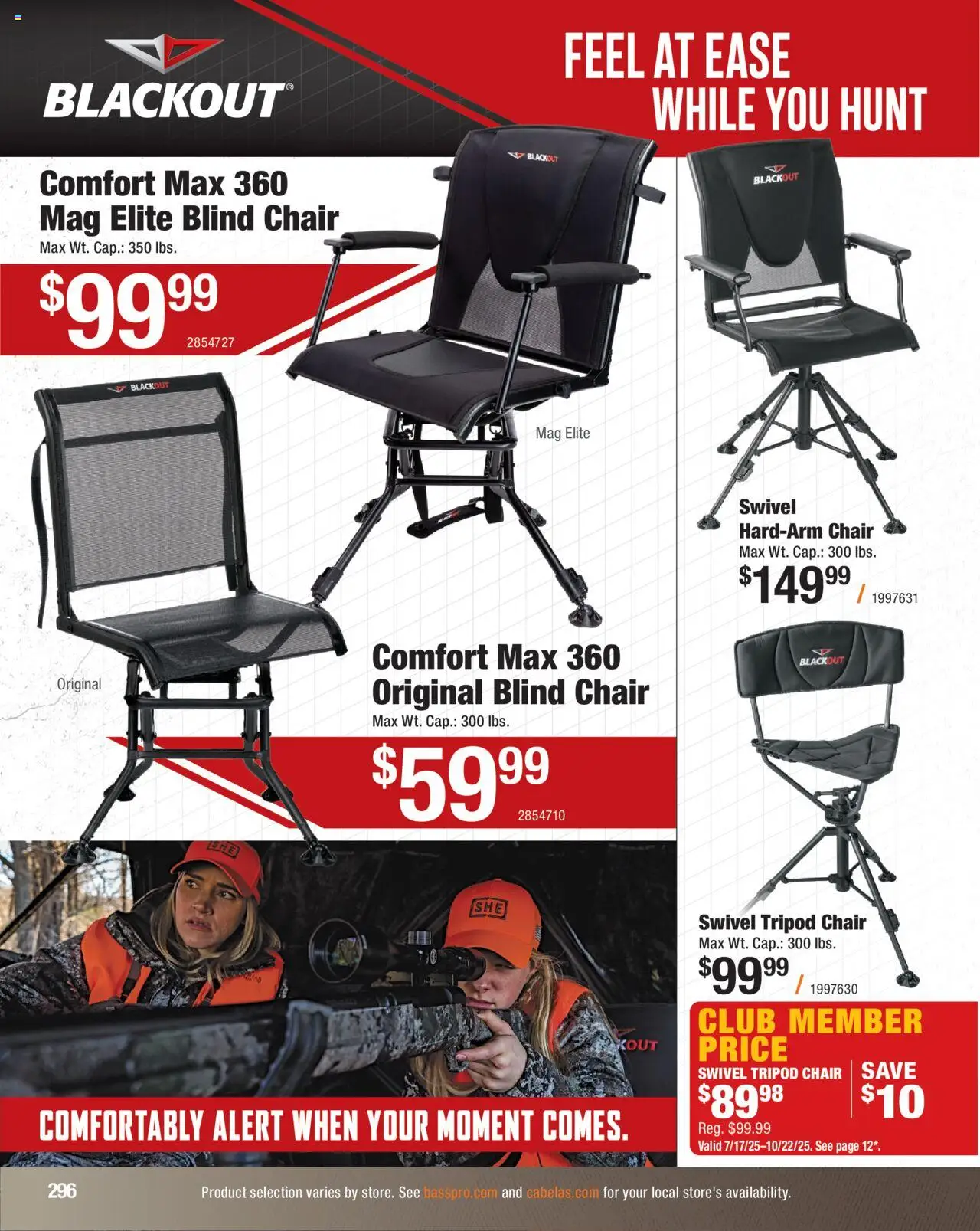 Cabela's Hunting Master 25 - valid from 11.08.2025 | Page: 296 | Products: Chair, Swivel