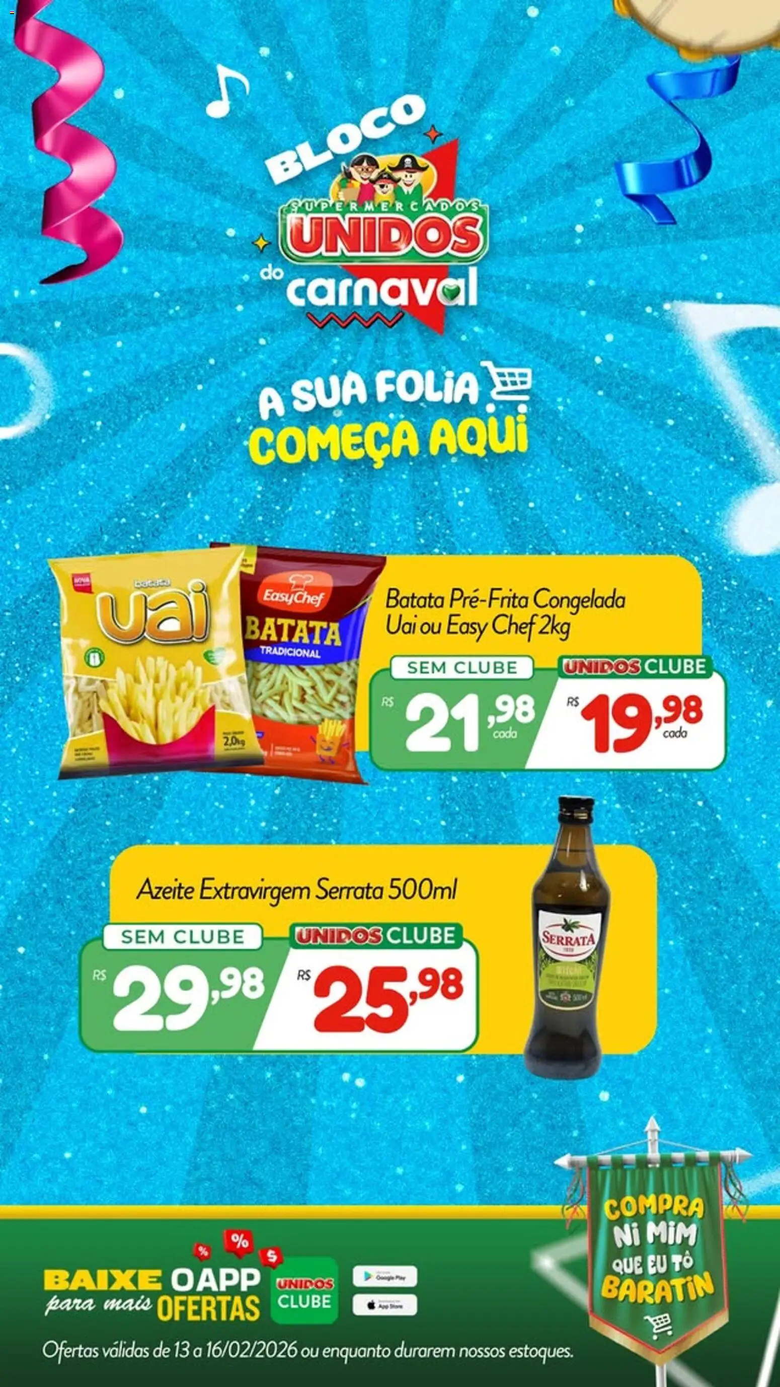 Supermercados Unidos Folheto - válido de 13.02.2026 | Página: 5 | Produtos: Batata, Azeite