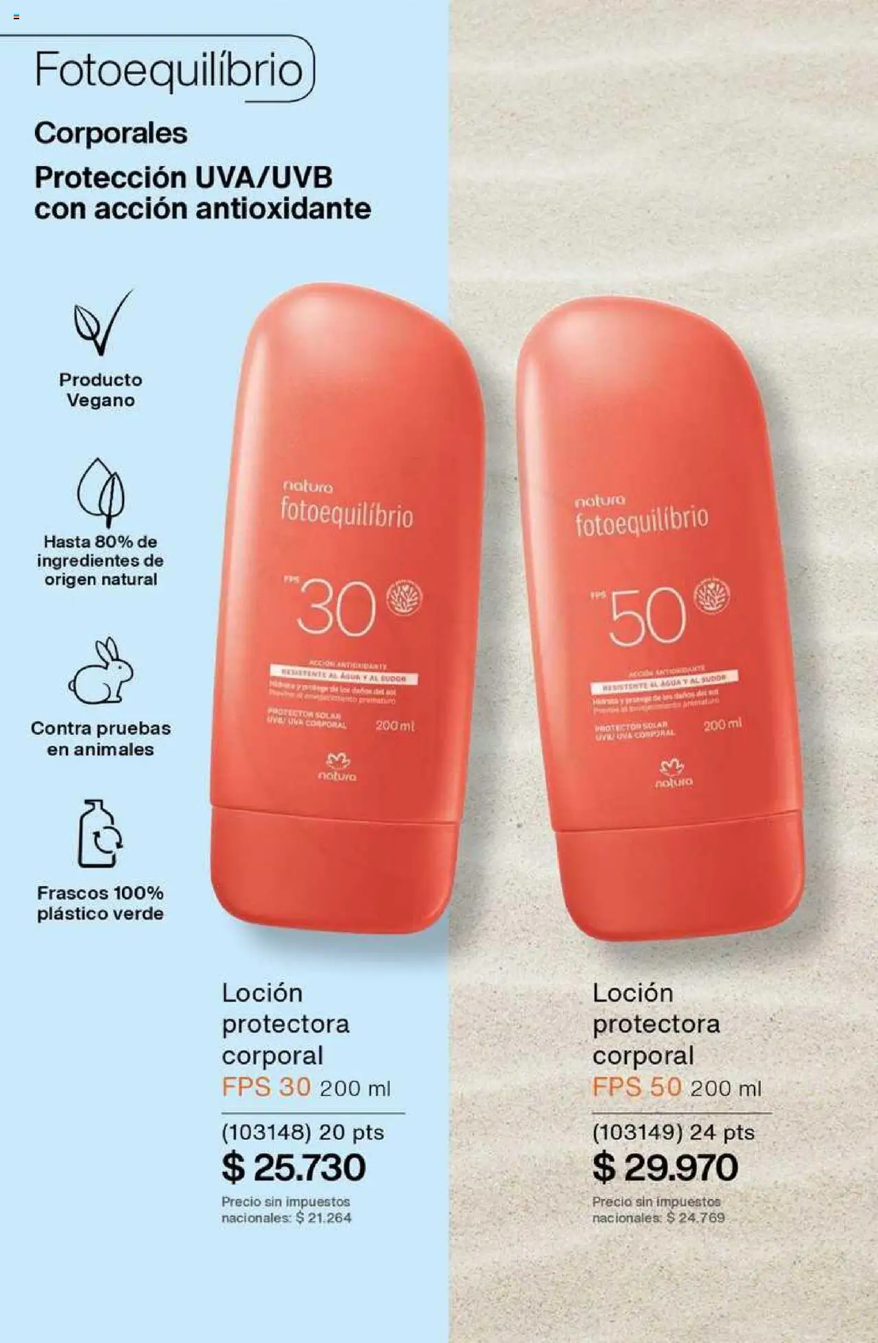 Catálogo Natura Ciclo 8 │ válido desde el 03.06.2025 | Página: 199 | Productos: Protector solar, Loción, Agua, Uva